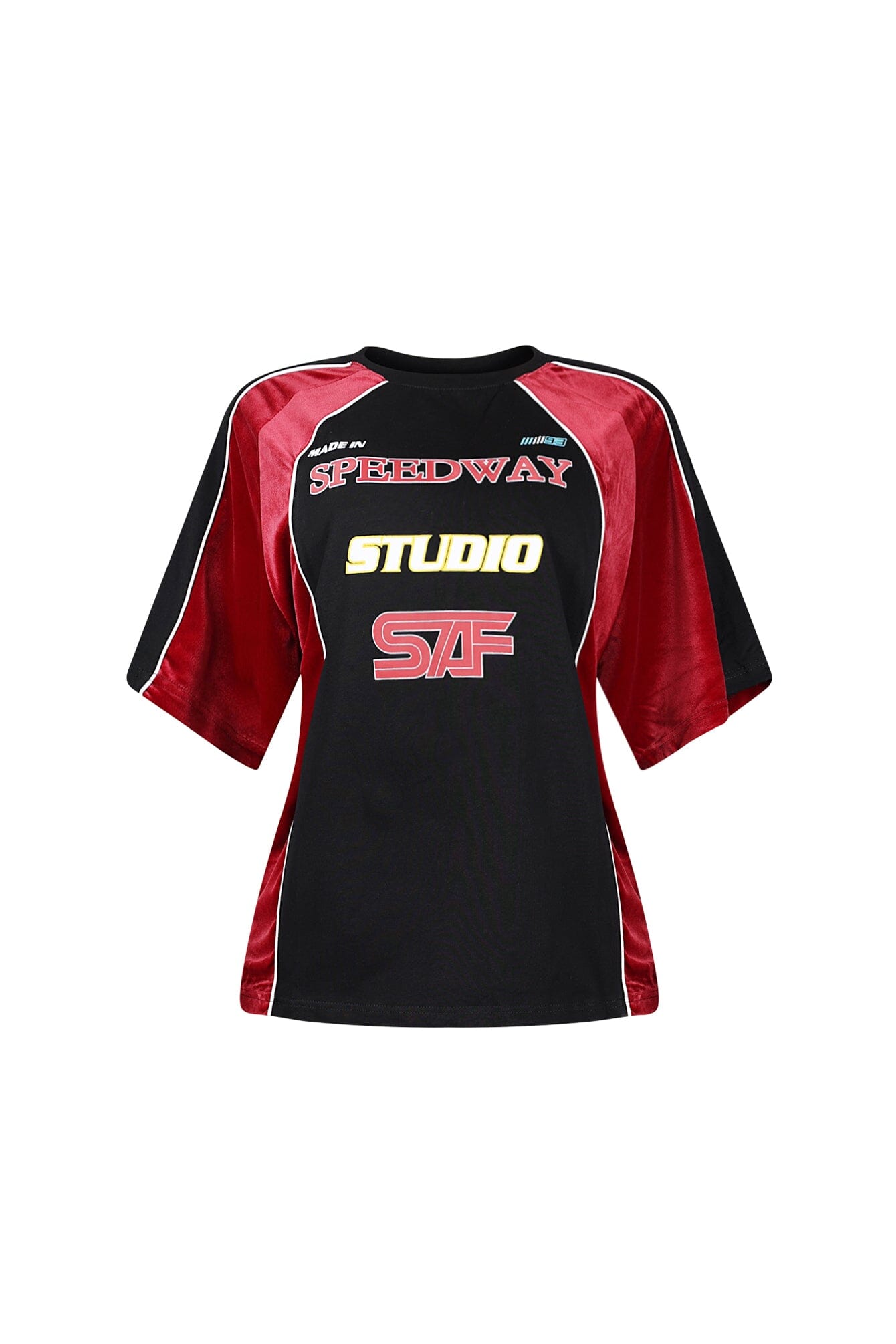 Ramses Velvet Round Neck Graphic Top