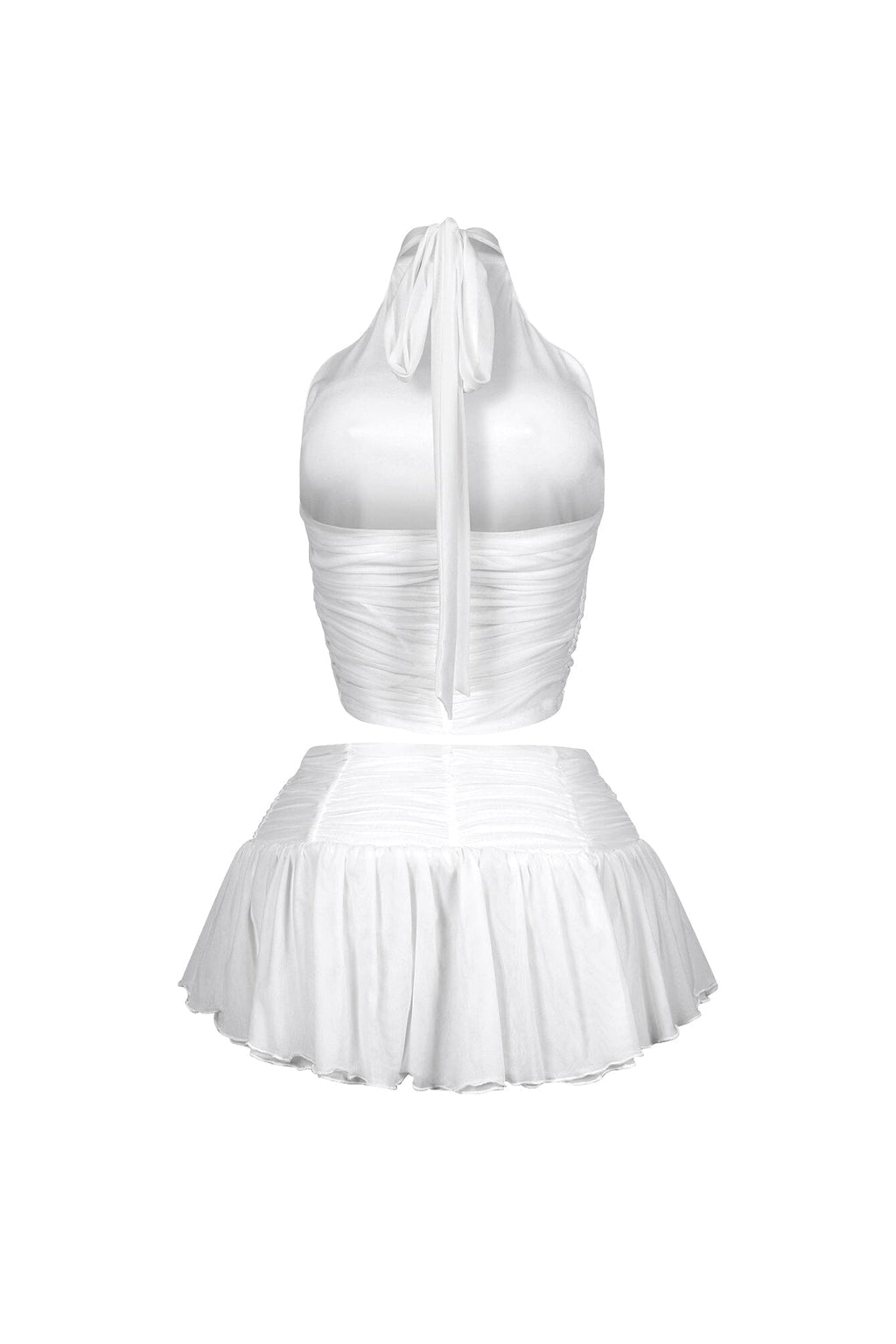 Bunny Mesh Halter Top & Skirt SET