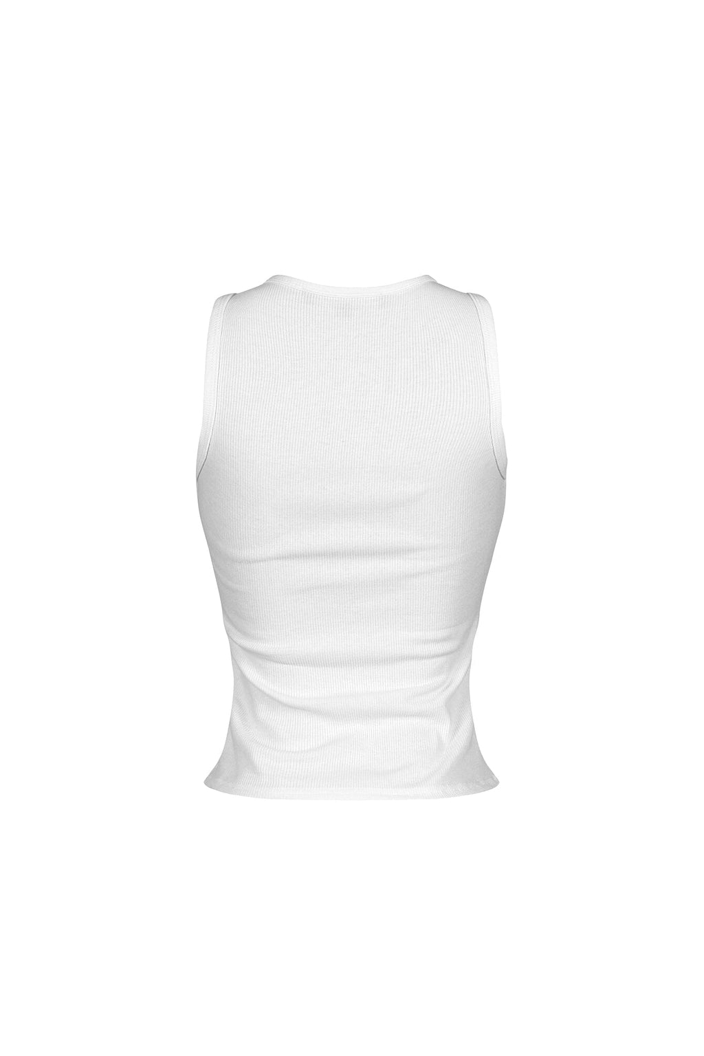 Gam Lace Cutout Ribbed Tank Top