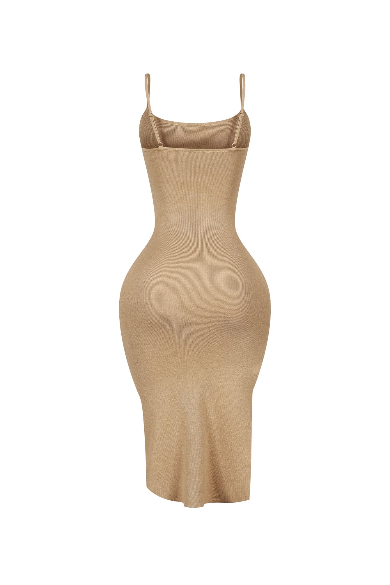 Ishaan Ribbed Knit Cami Midi Dress