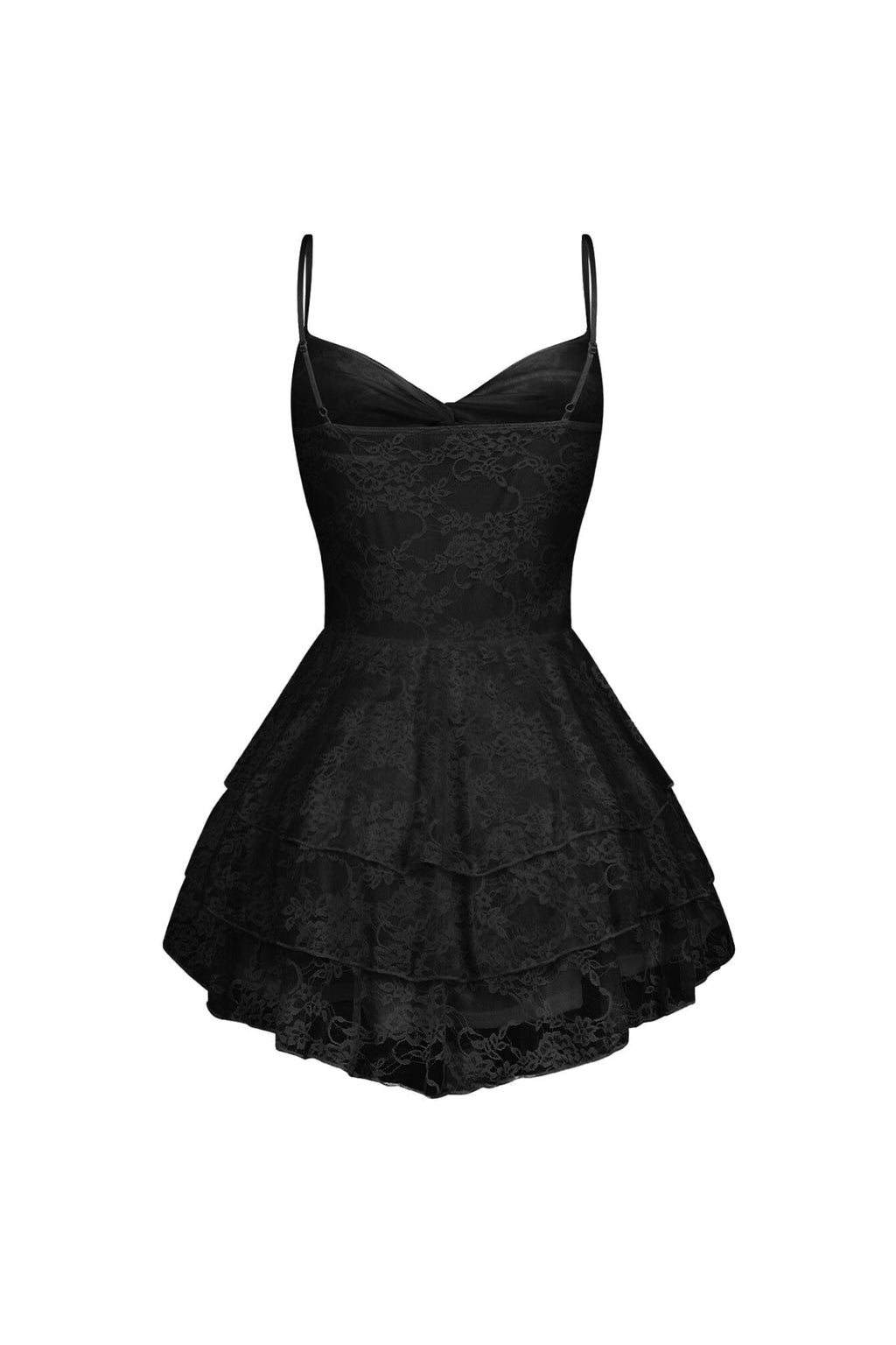 Akemi Floral Lace Ruffle Mini Dress