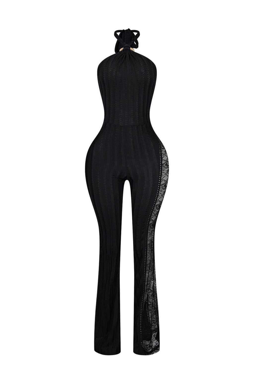 Osaka Crochet Halter Neck Jumpsuit