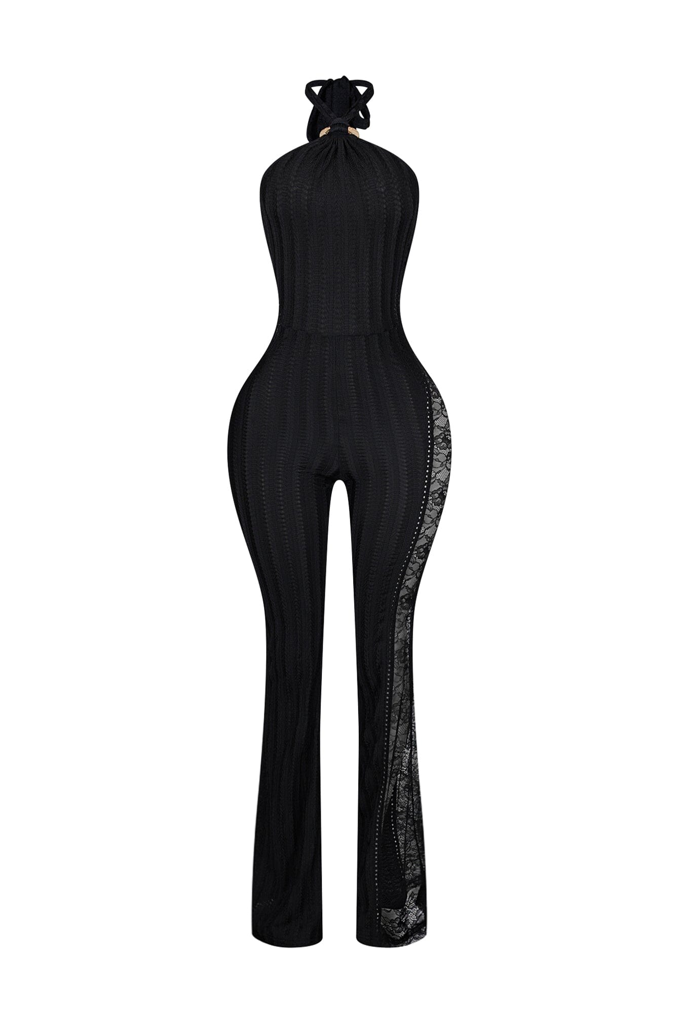 Osaka Crochet Halter Neck Jumpsuit