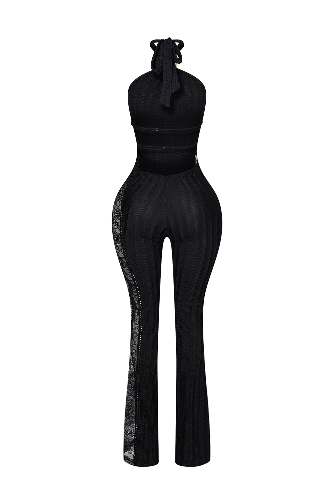 Osaka Crochet Halter Neck Jumpsuit