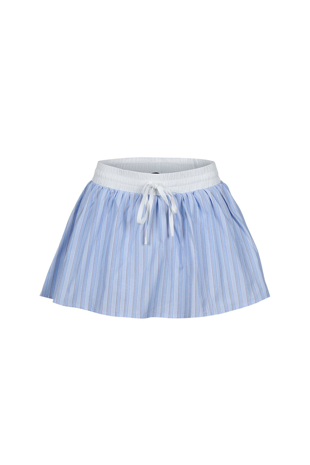 Ponyo Pinstripe Poplin Mini Skirt