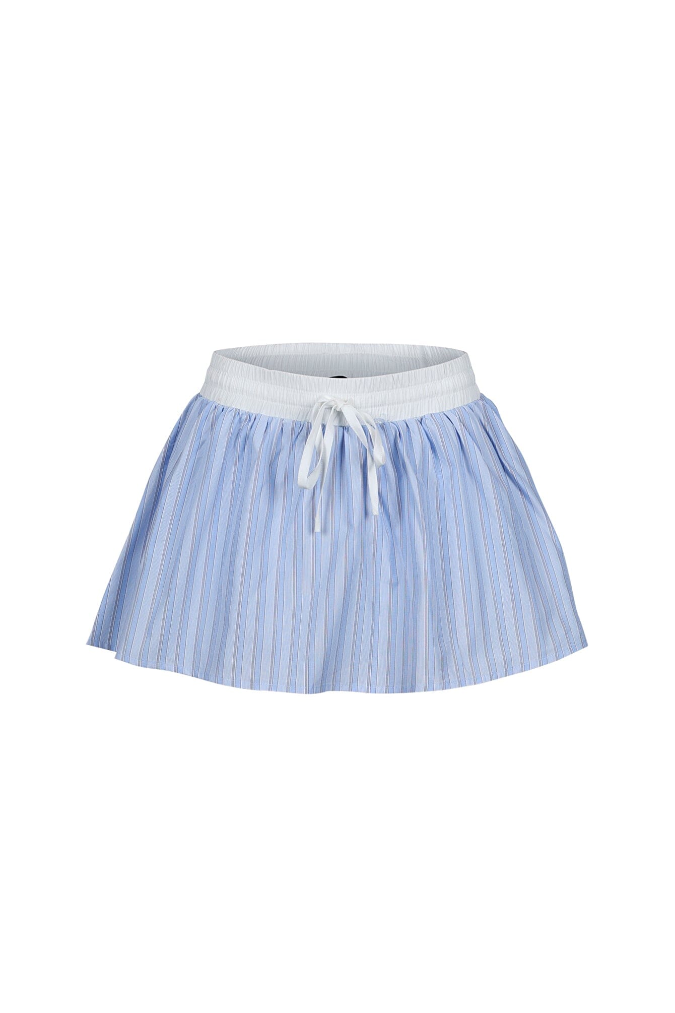 Ponyo Pinstripe Poplin Mini Skirt