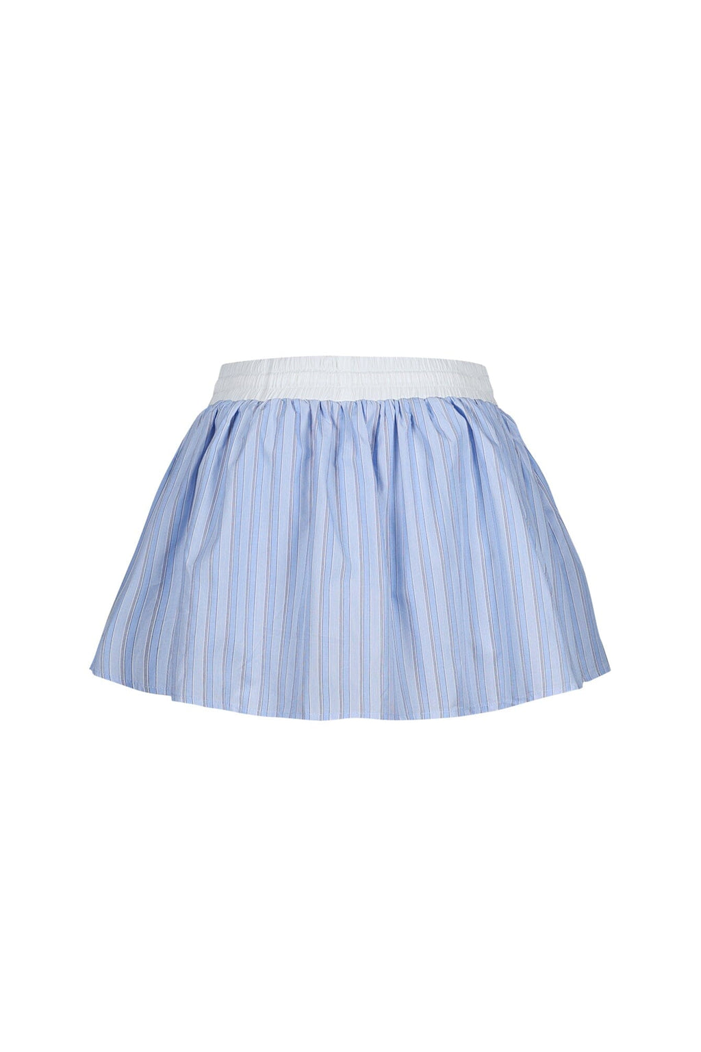 Ponyo Pinstripe Poplin Mini Skirt