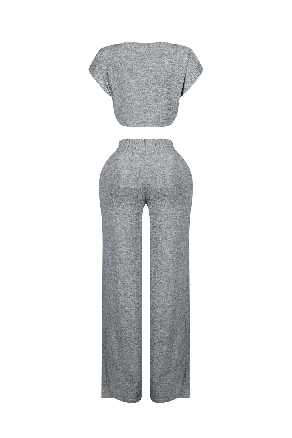 Soda Short Sleeve Crop Top & Pants SET