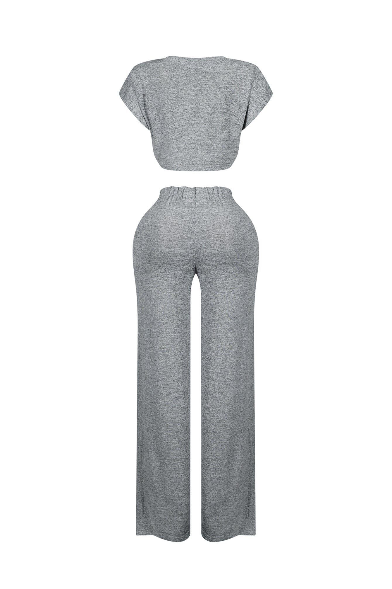 Soda Short Sleeve Crop Top & Pants SET