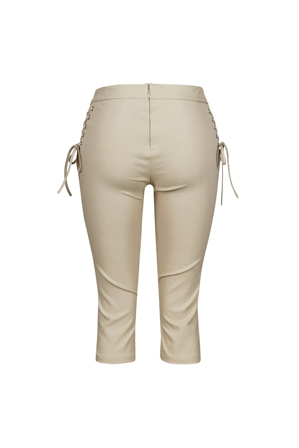 Kona Poplin Lace Up Capri Pants