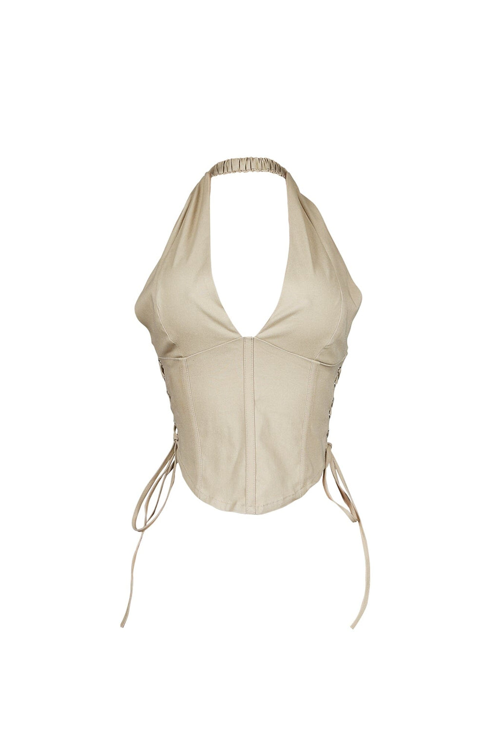 Kona Poplin Corset Halter Top