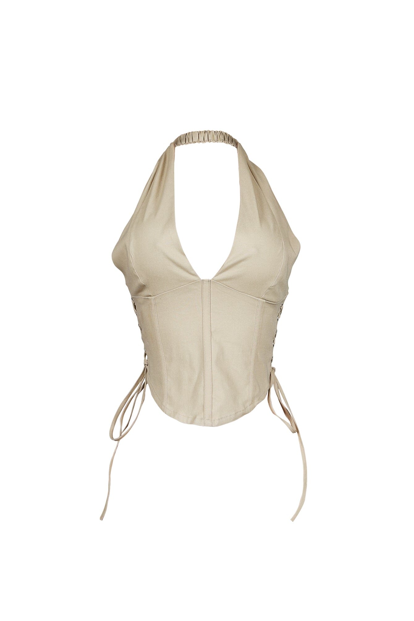 Kona Poplin Corset Halter Top