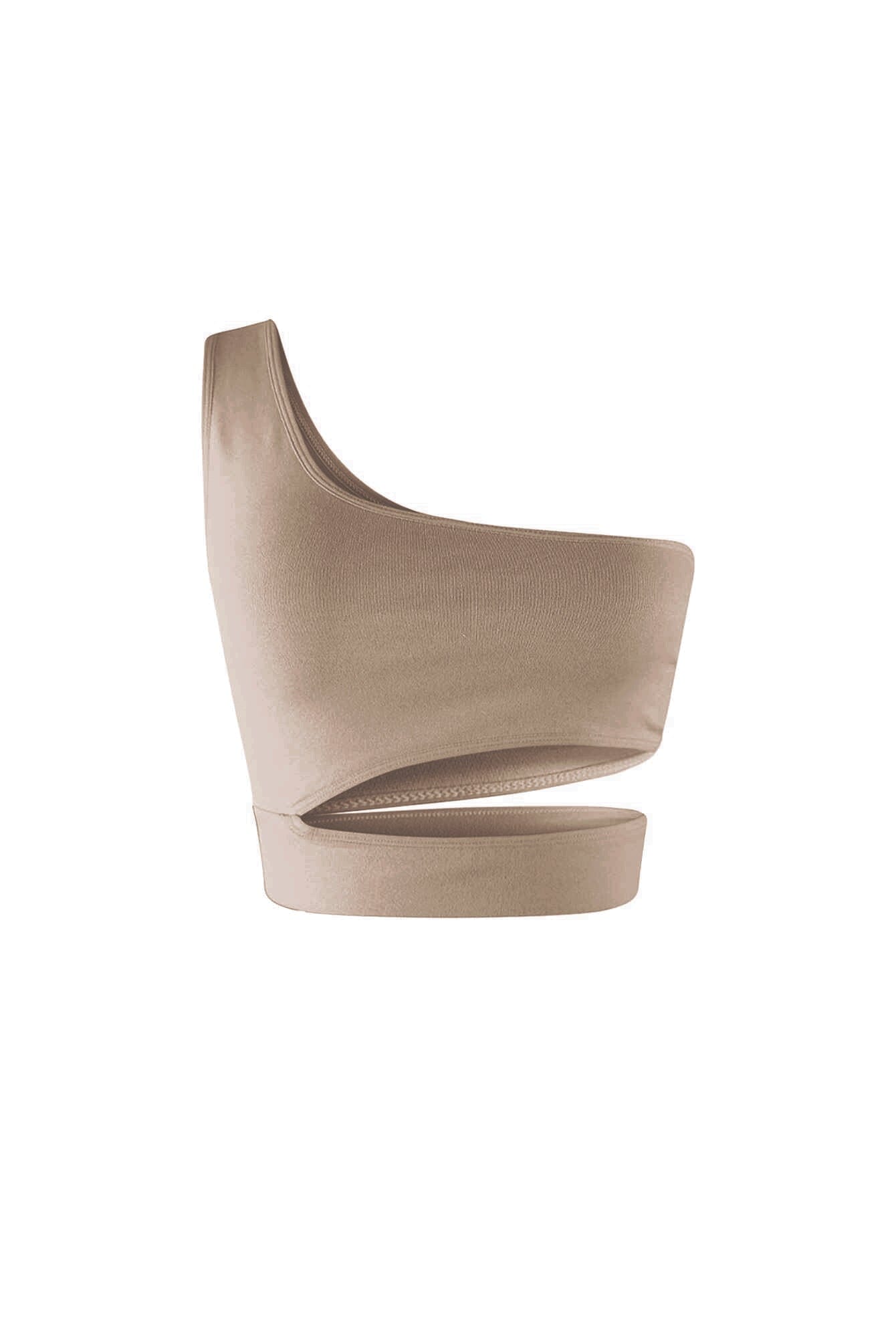 Soft Smooth One Shoulder Cutout Top