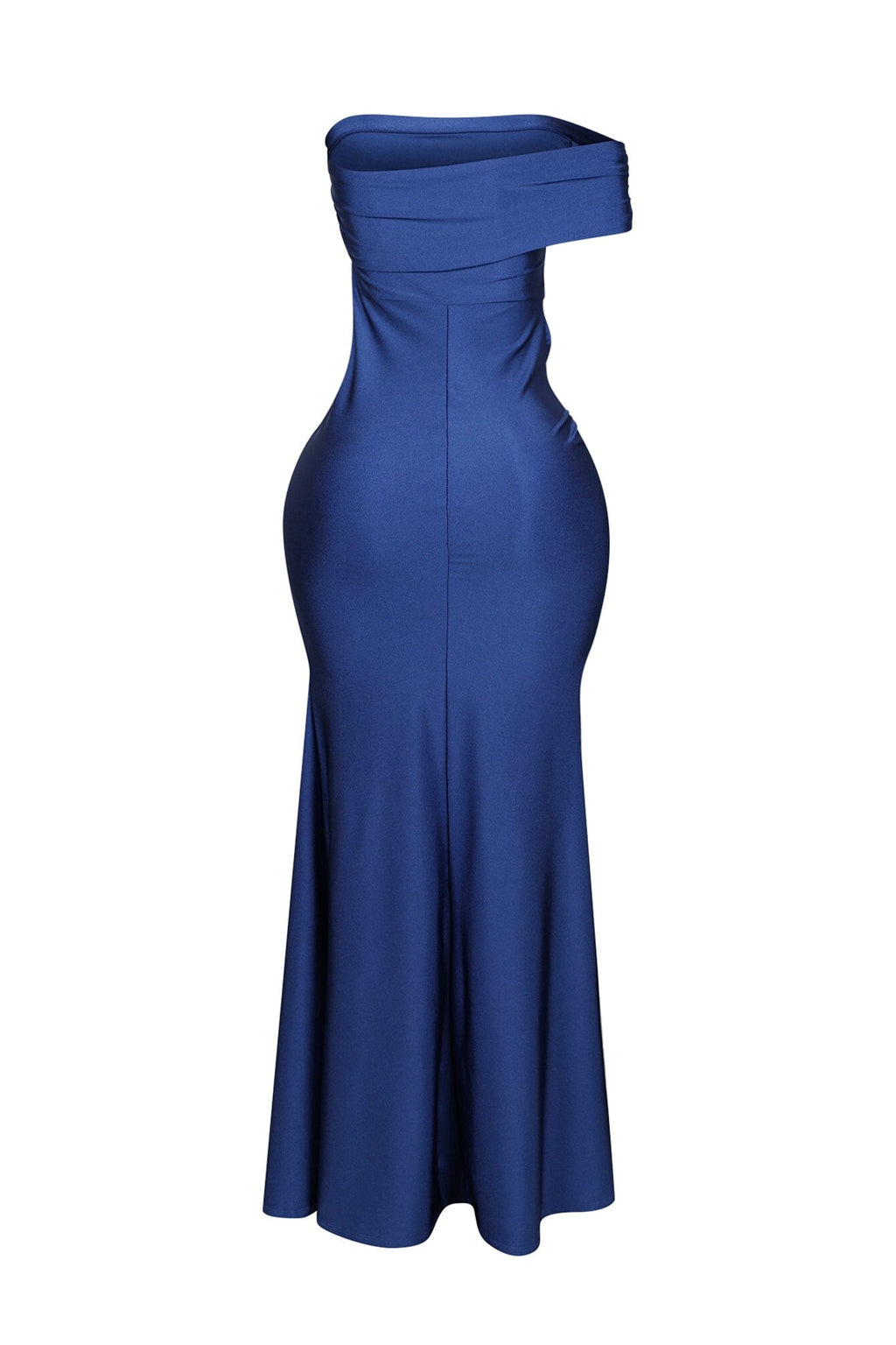 Apollo Nylon Off Shoulder Slit Maxi Dress