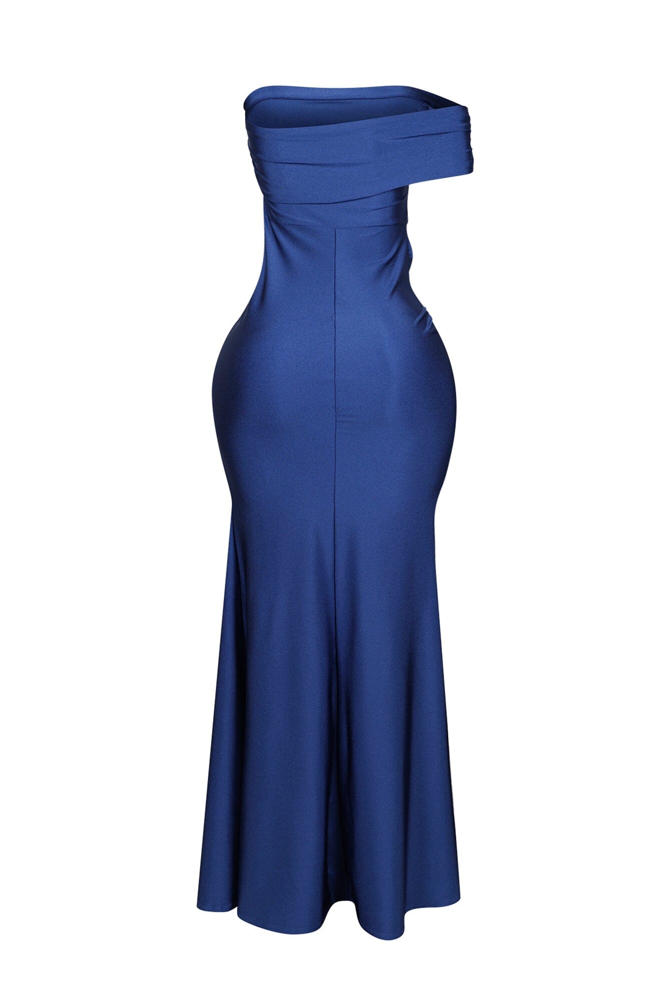 Apollo Nylon Off Shoulder Slit Maxi Dress