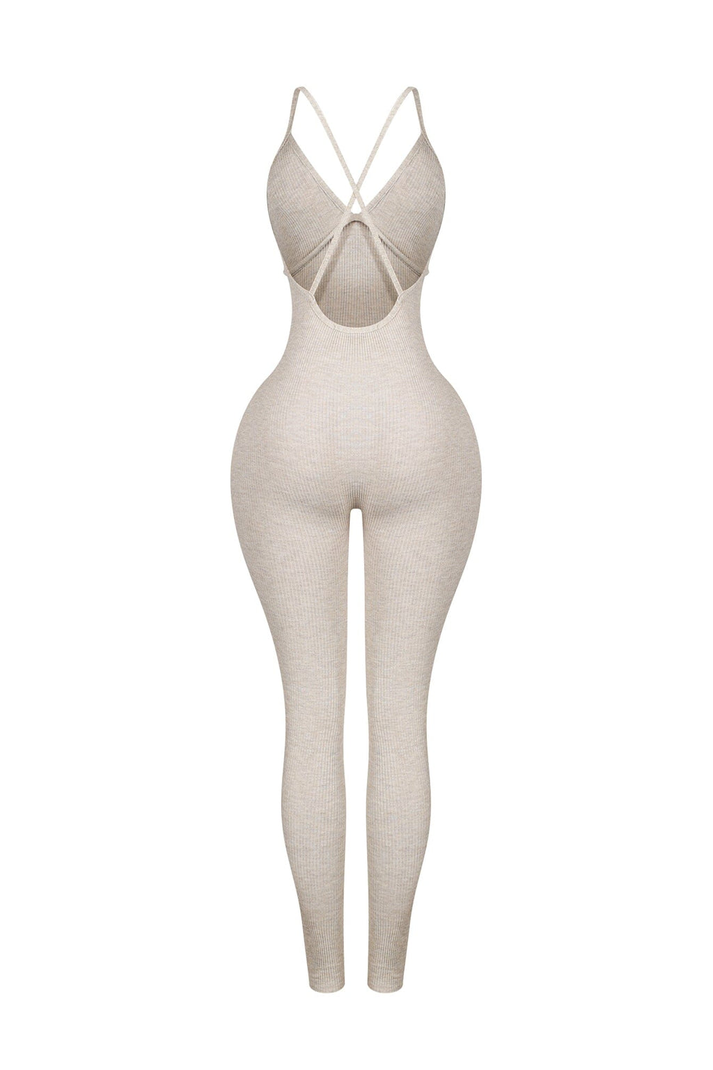 Solana Ribbed Knit Bustier Jumpsuit