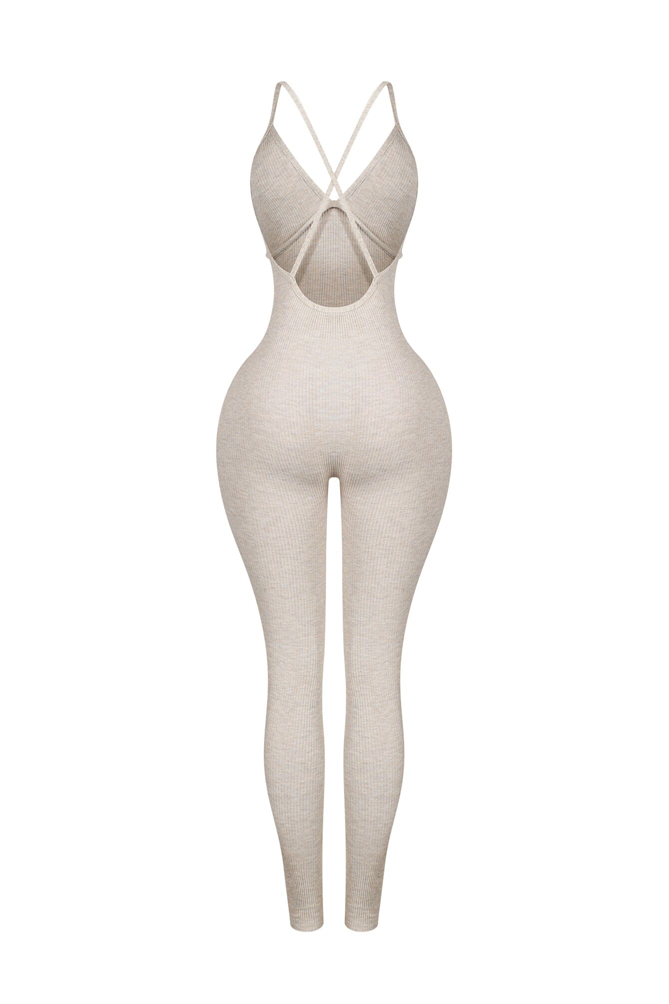 Solana Ribbed Knit Bustier Jumpsuit