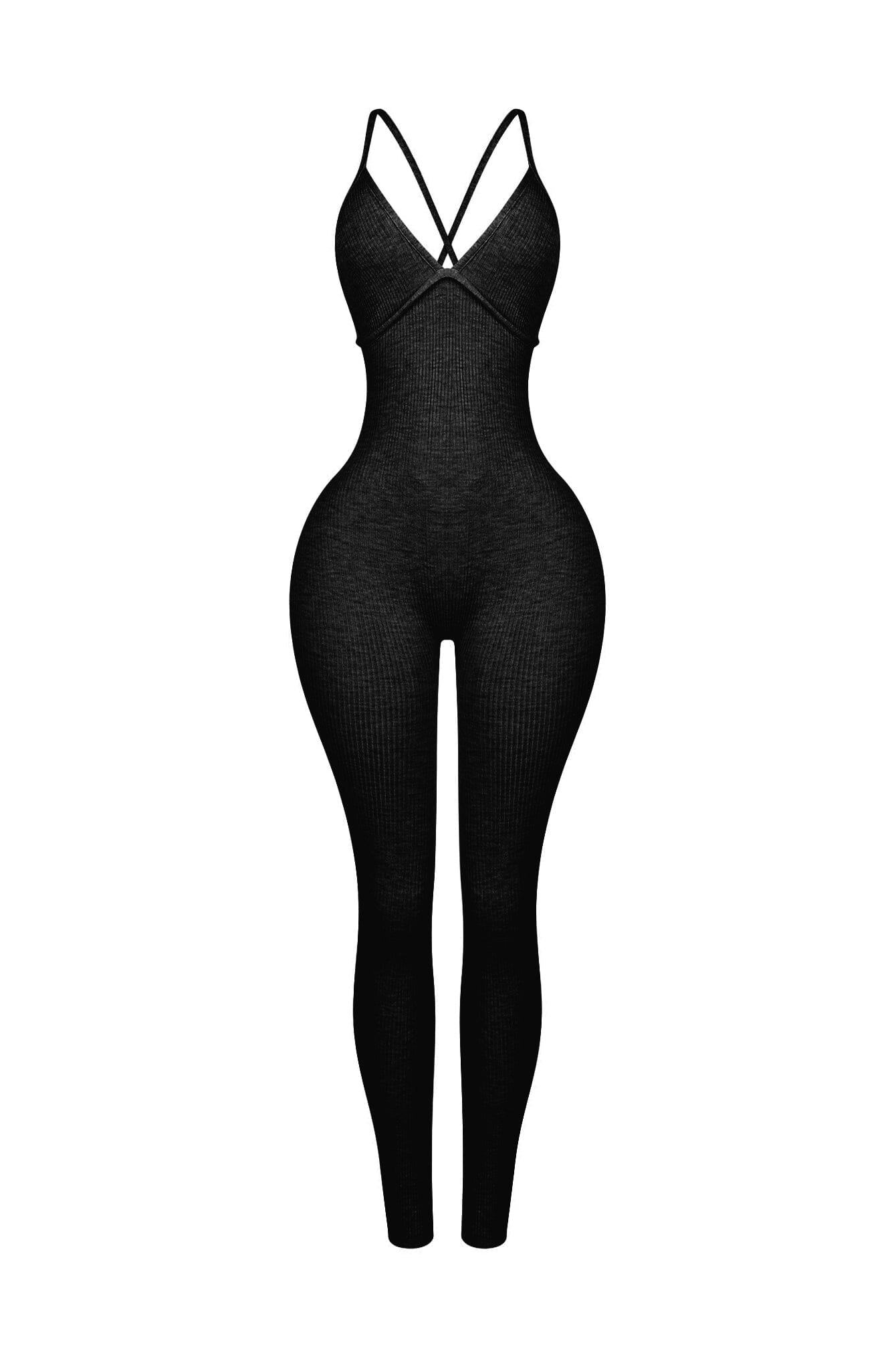 Solana Ribbed Knit Bustier Jumpsuit