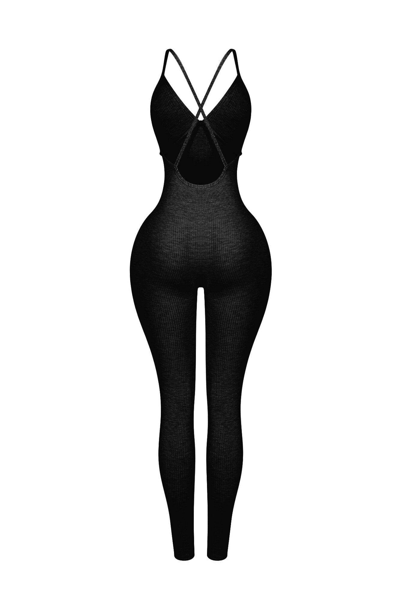 Solana Ribbed Knit Bustier Jumpsuit