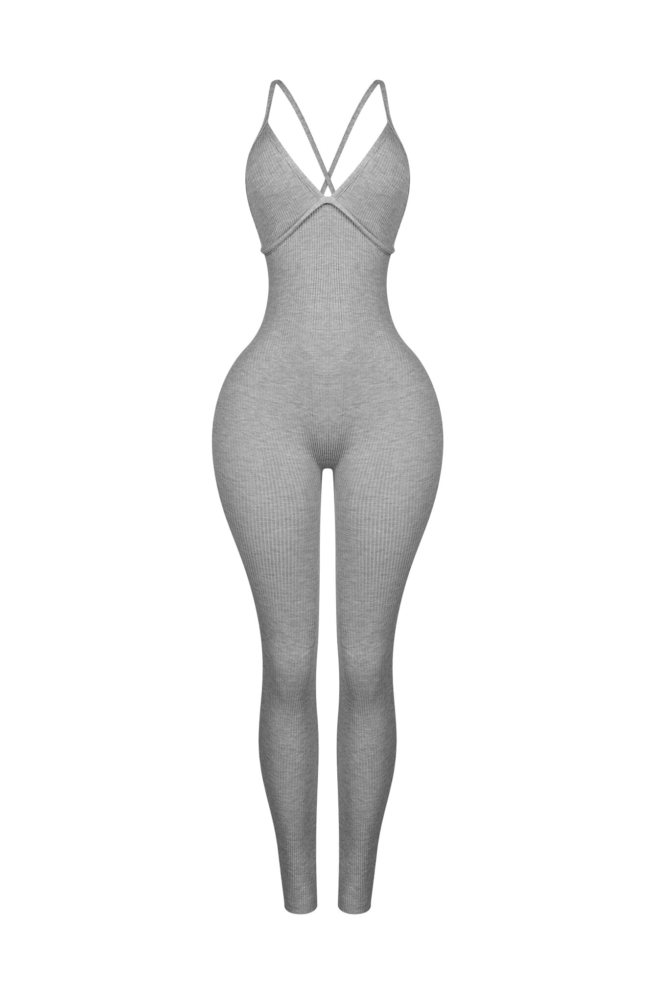 Solana Ribbed Knit Bustier Jumpsuit