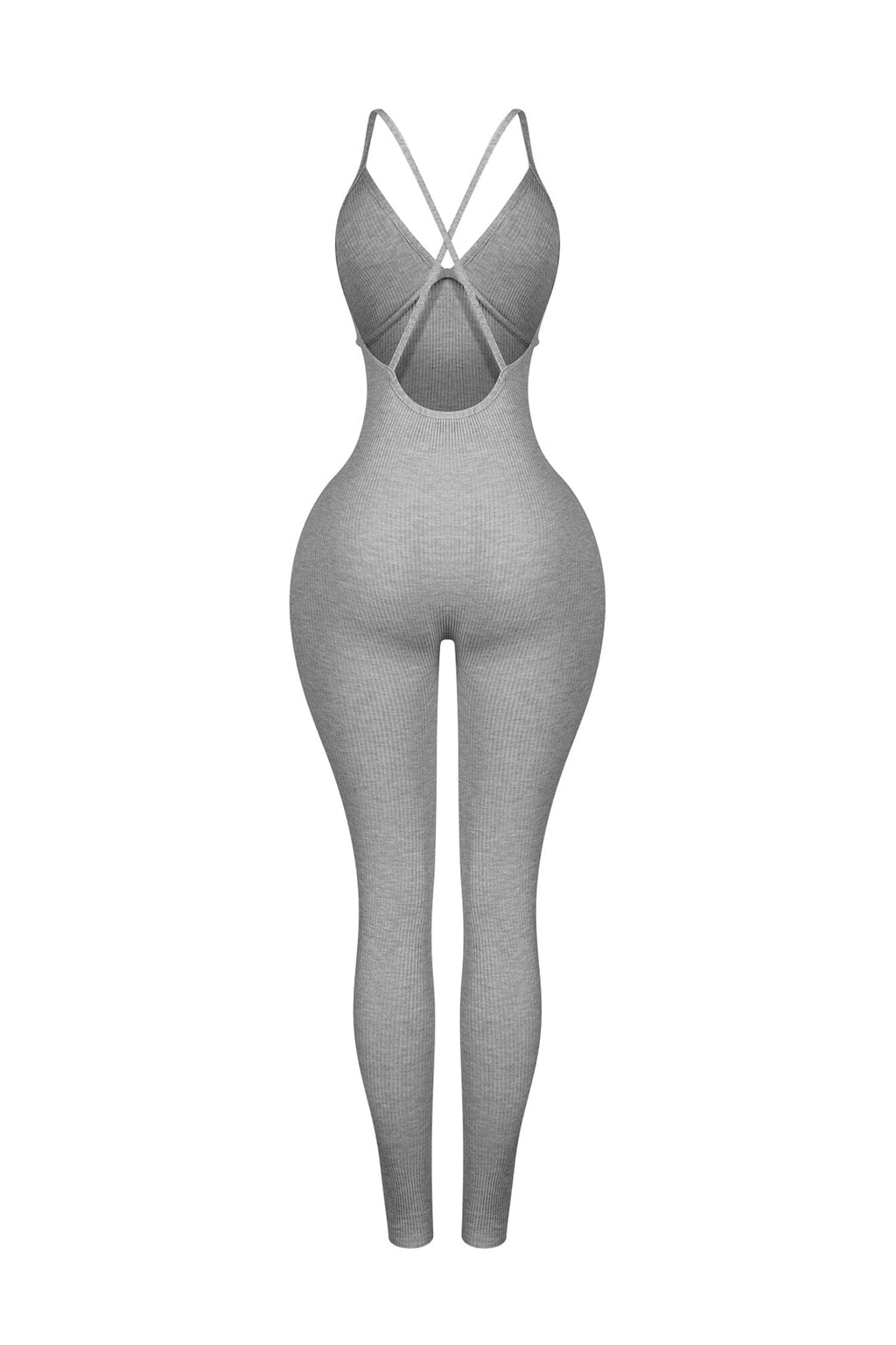 Solana Ribbed Knit Bustier Jumpsuit