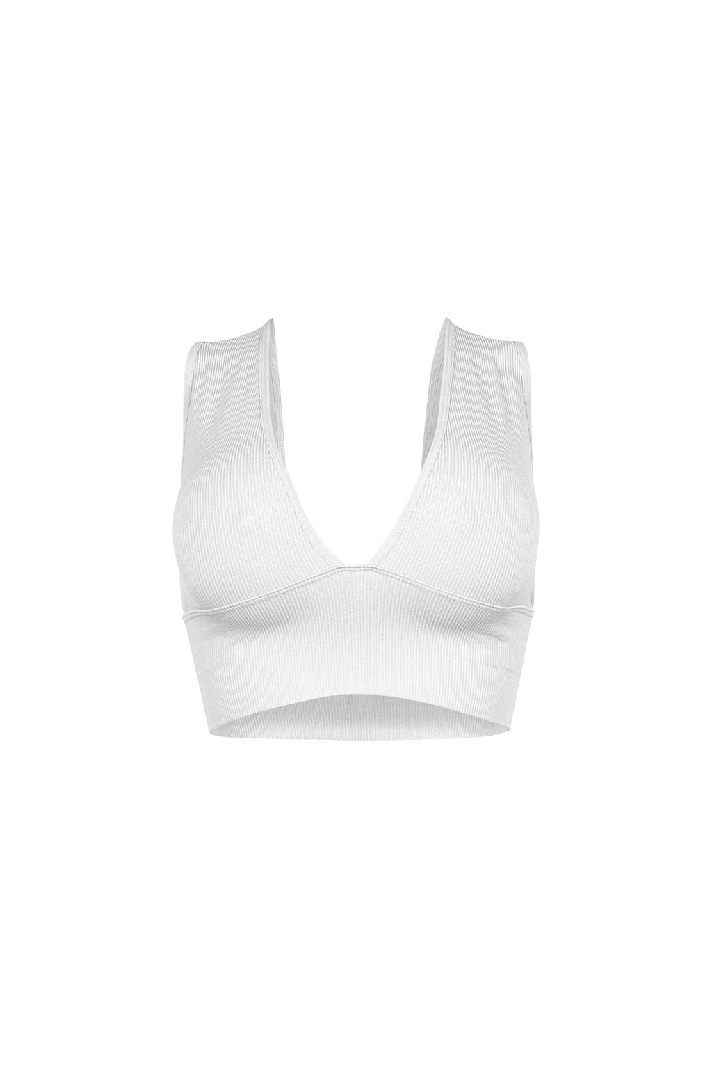 The Baby Ribbed Deep V-Neck Top