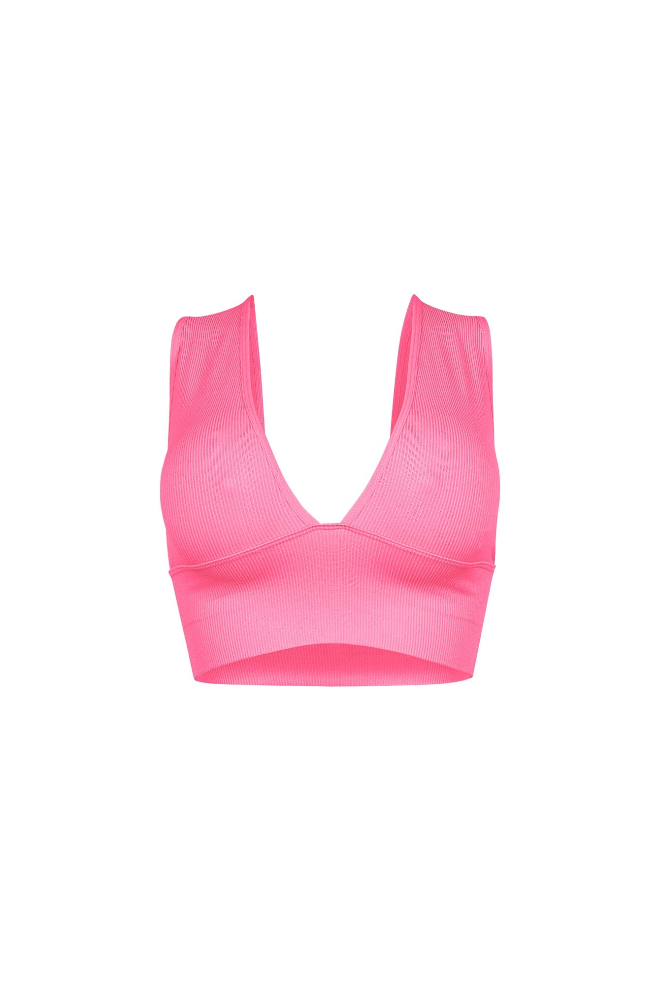 The Baby Ribbed Deep V-Neck Top