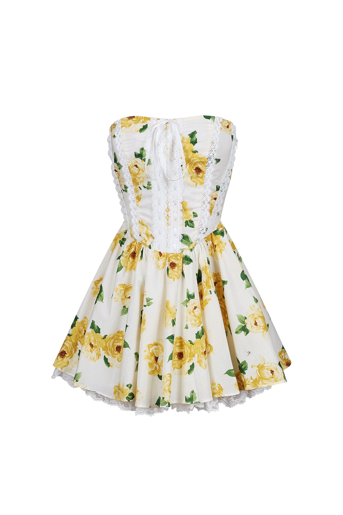 Rosa Floral Printed Flare Mini Dress