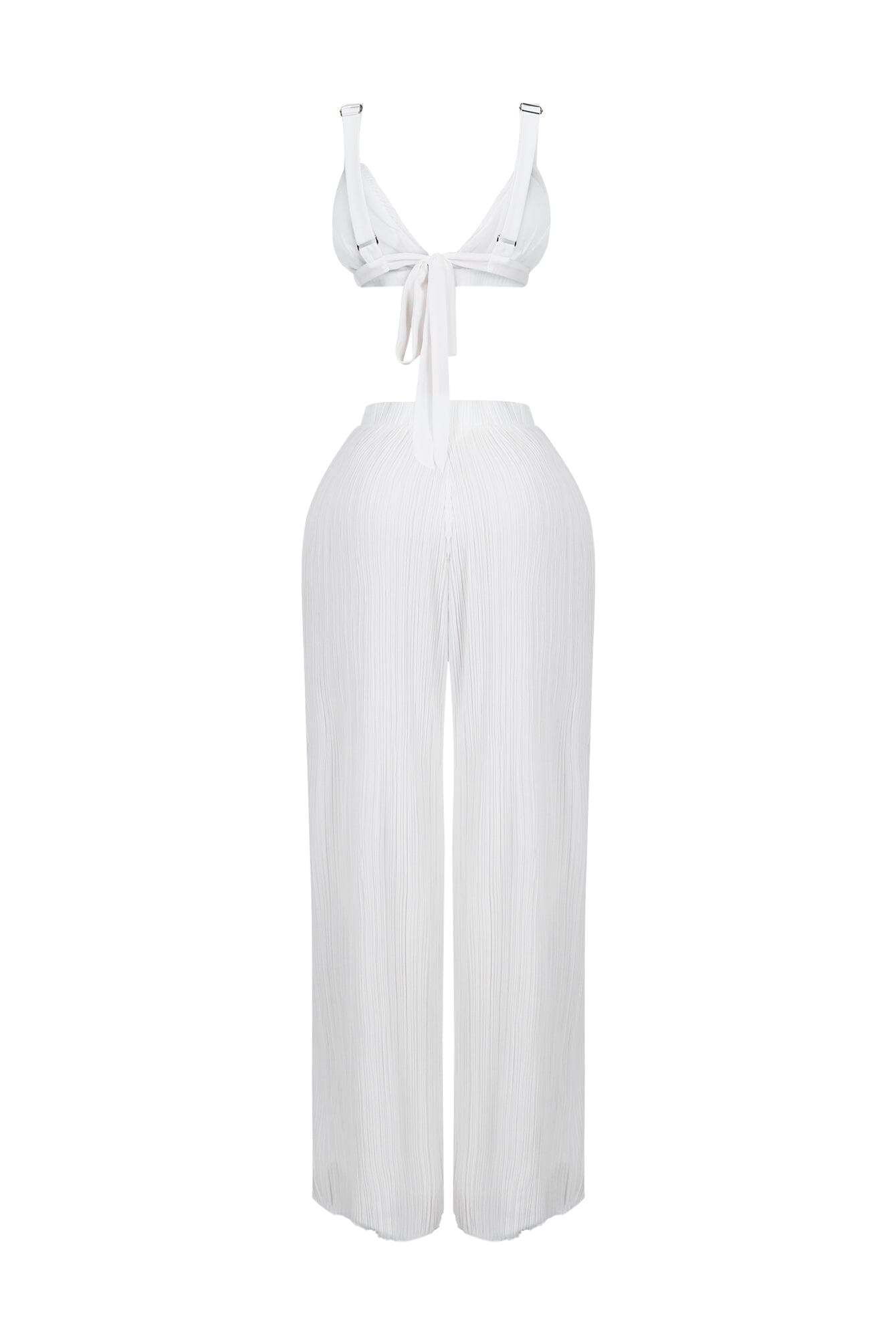 Light and Airy Pleated Bra Top & Pants SET