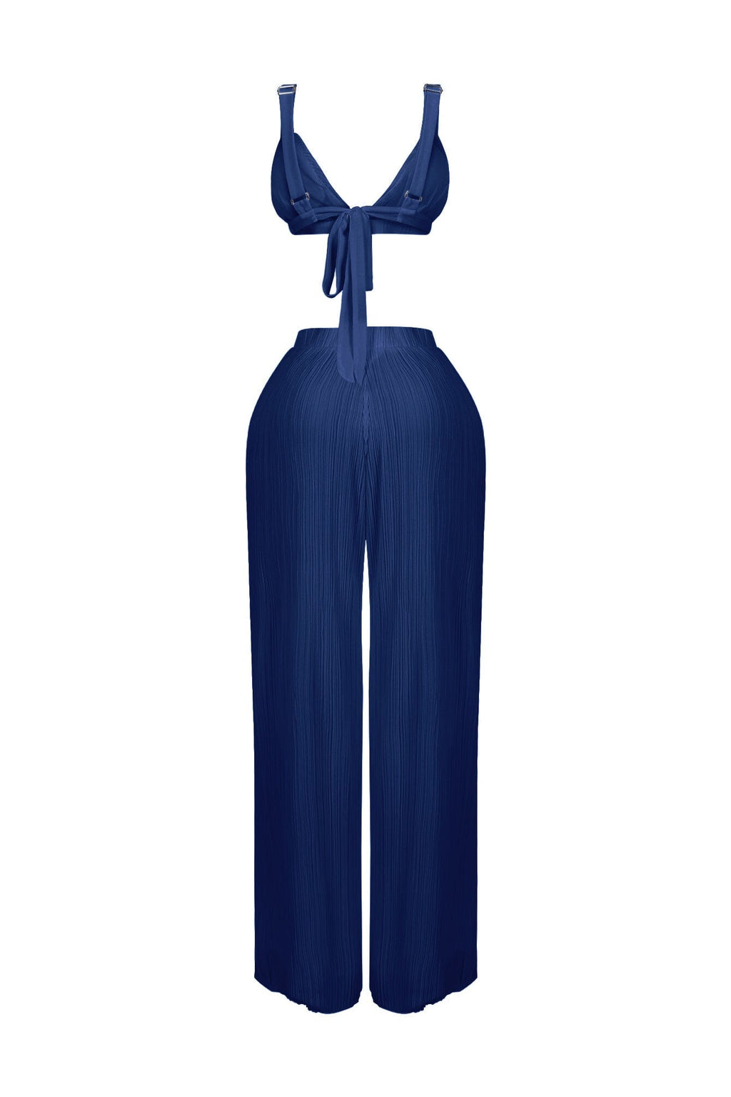 Light and Airy Pleated Bra Top & Pants SET