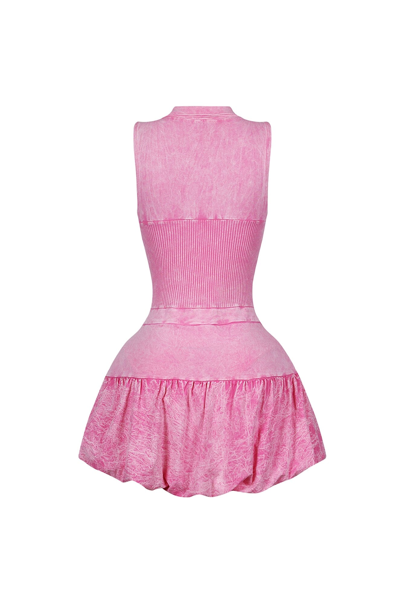 Cecilia Mineral Washed Corset Bubble Mini Dress