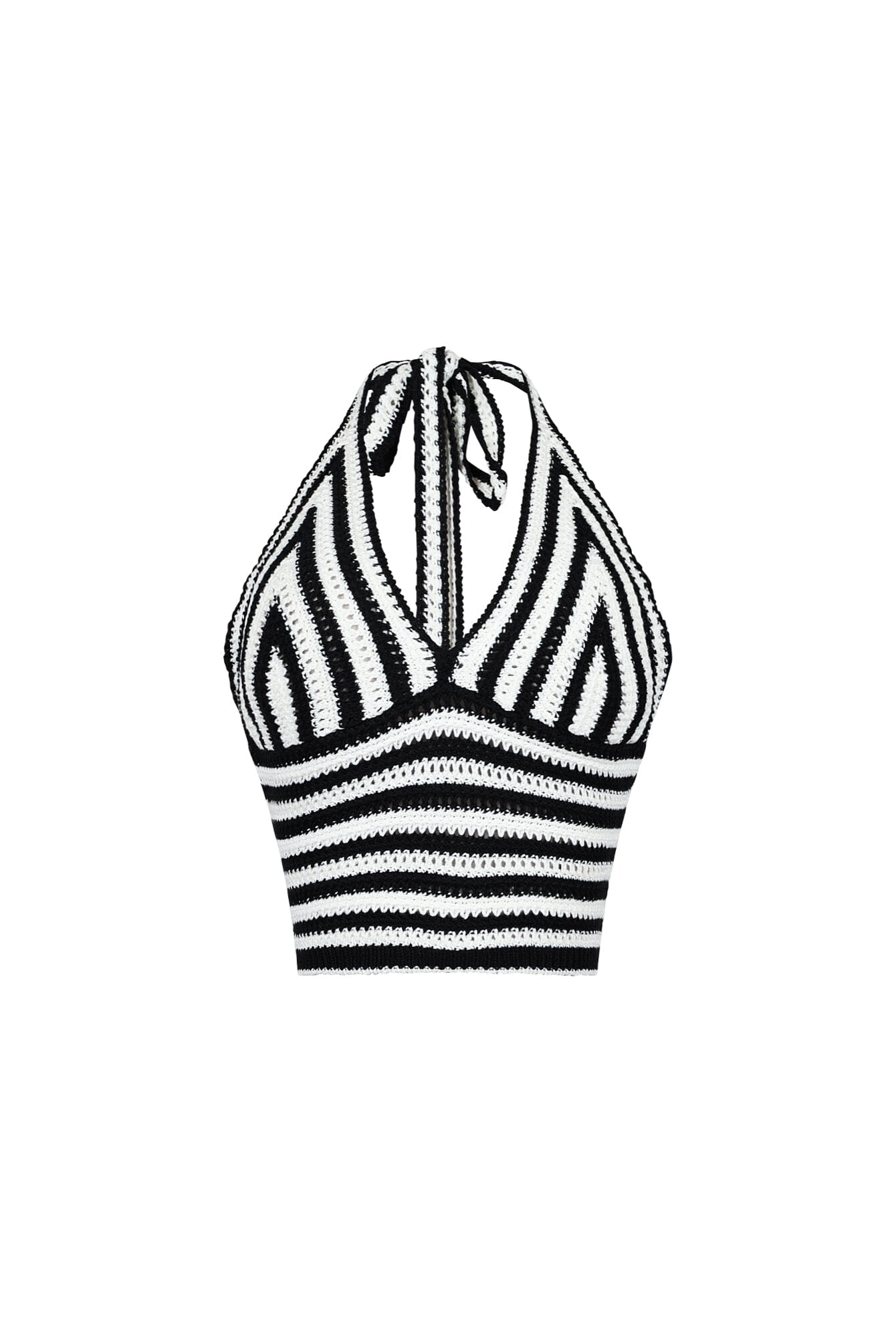 Yolanda Crochet Knit Halter Top
