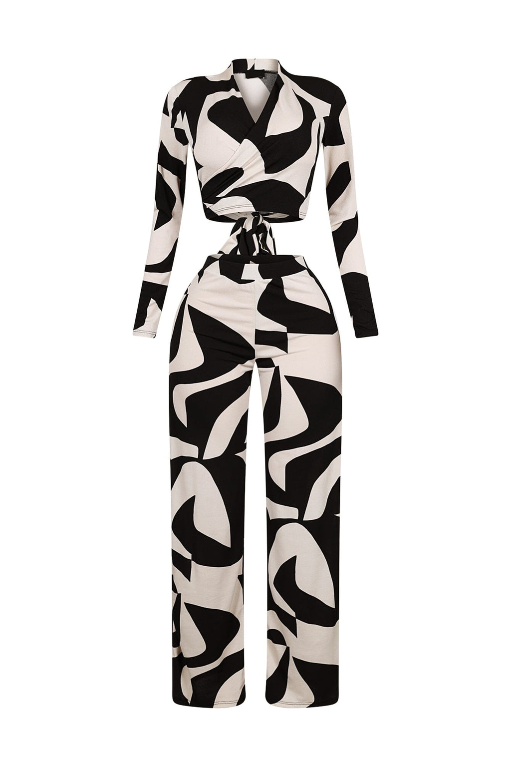 Wendy Mesh Picoso Print Top & Pants SET