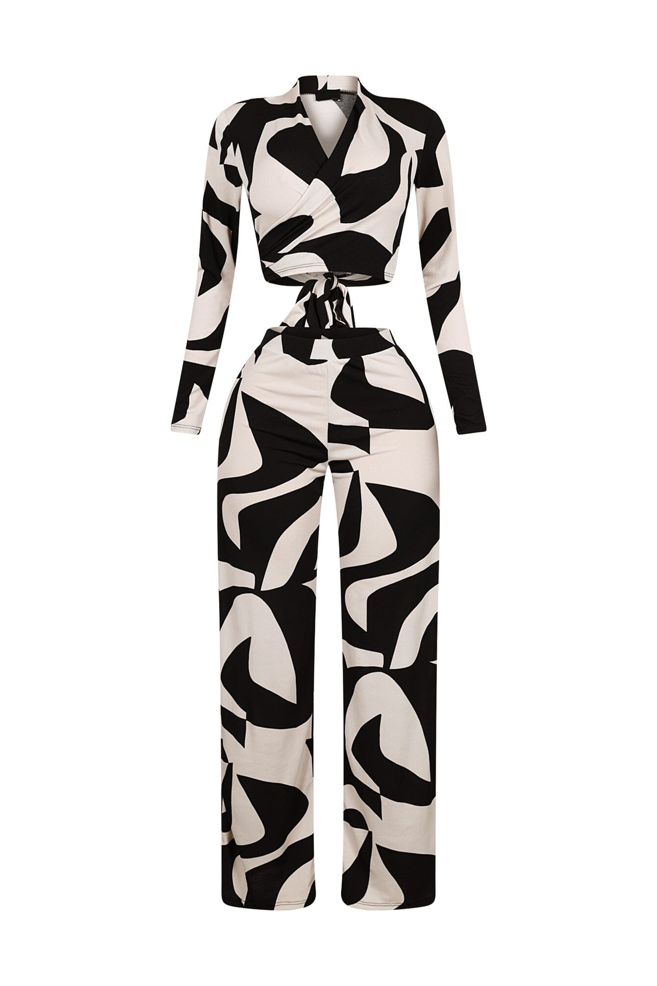 Wendy Mesh Picoso Print Top & Pants SET