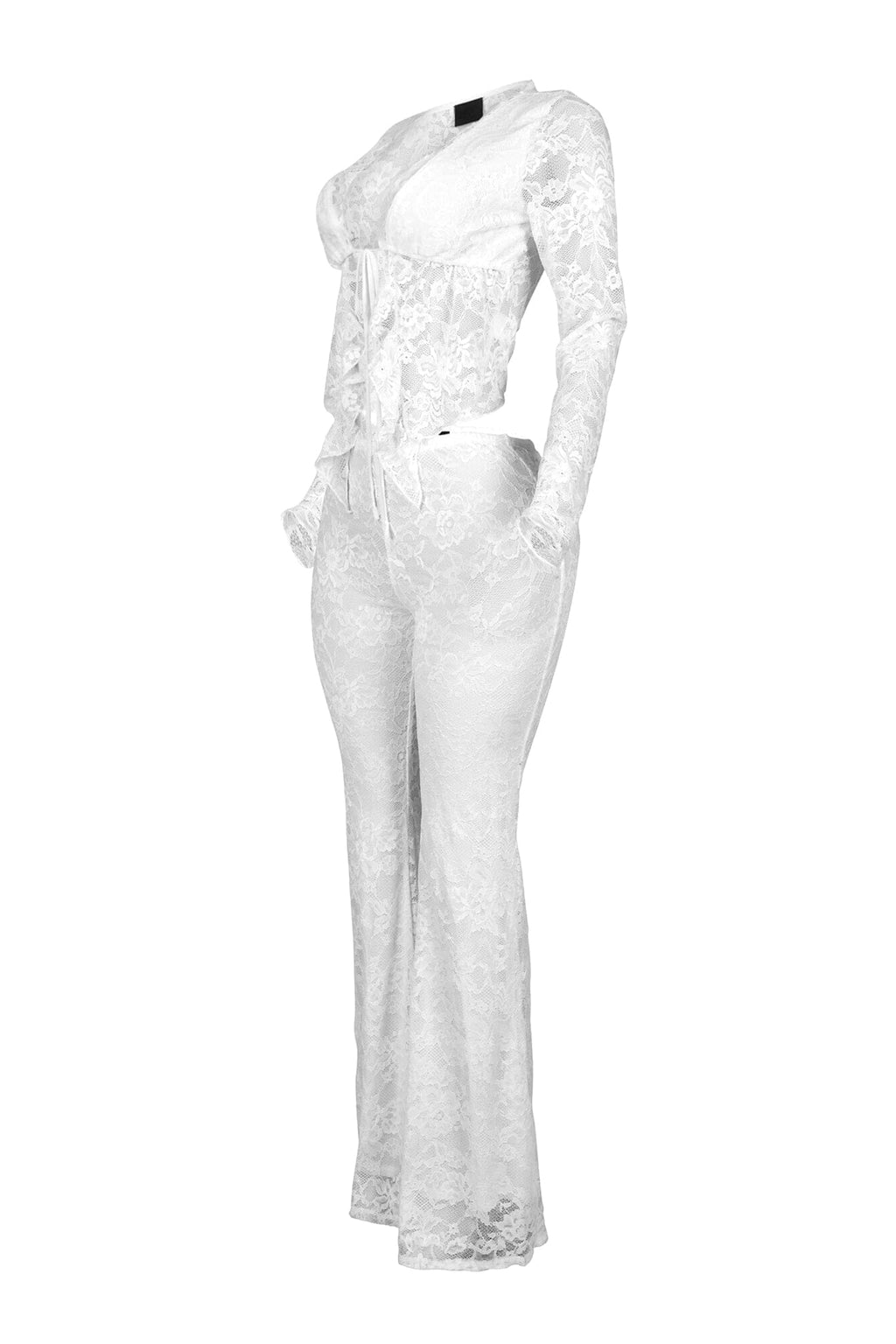 Everly Lace Top & Wide Pants SET