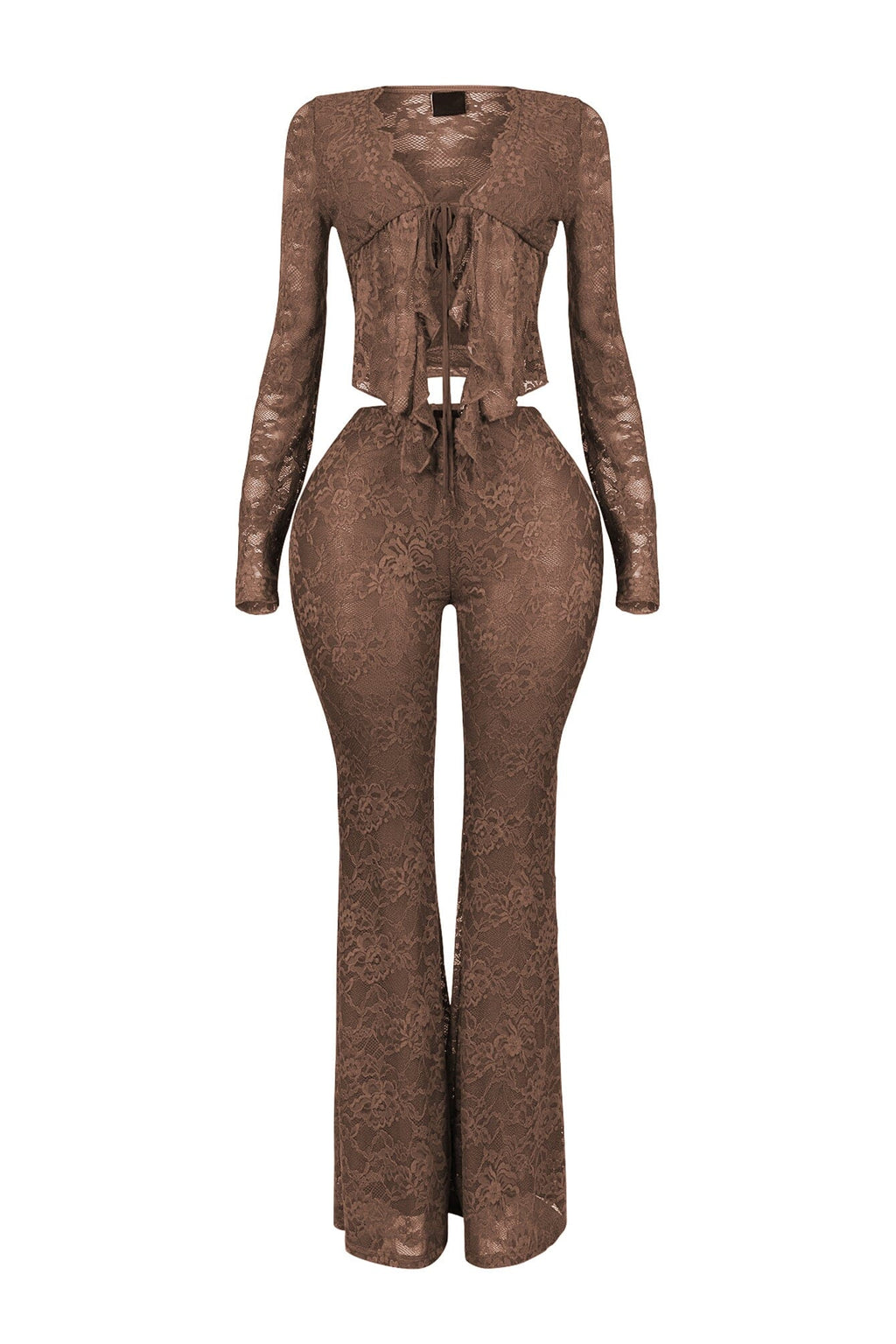 Everly Lace Top & Wide Pants SET