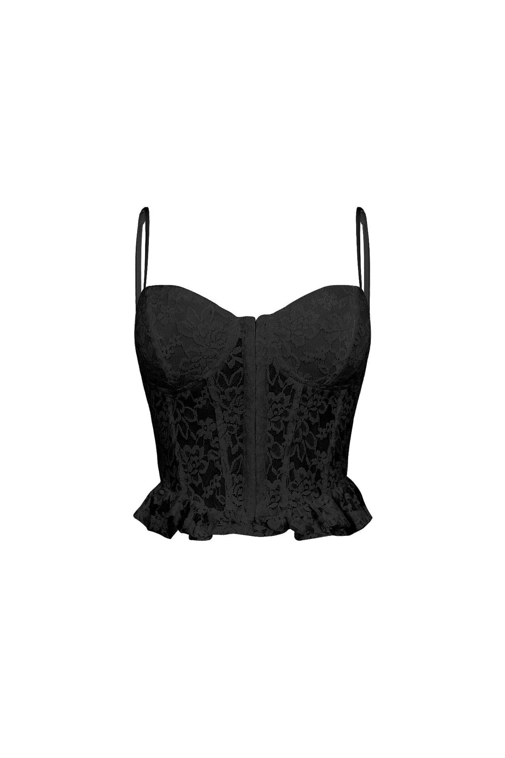 Lace Whisper Hook & Eye Bralette Top