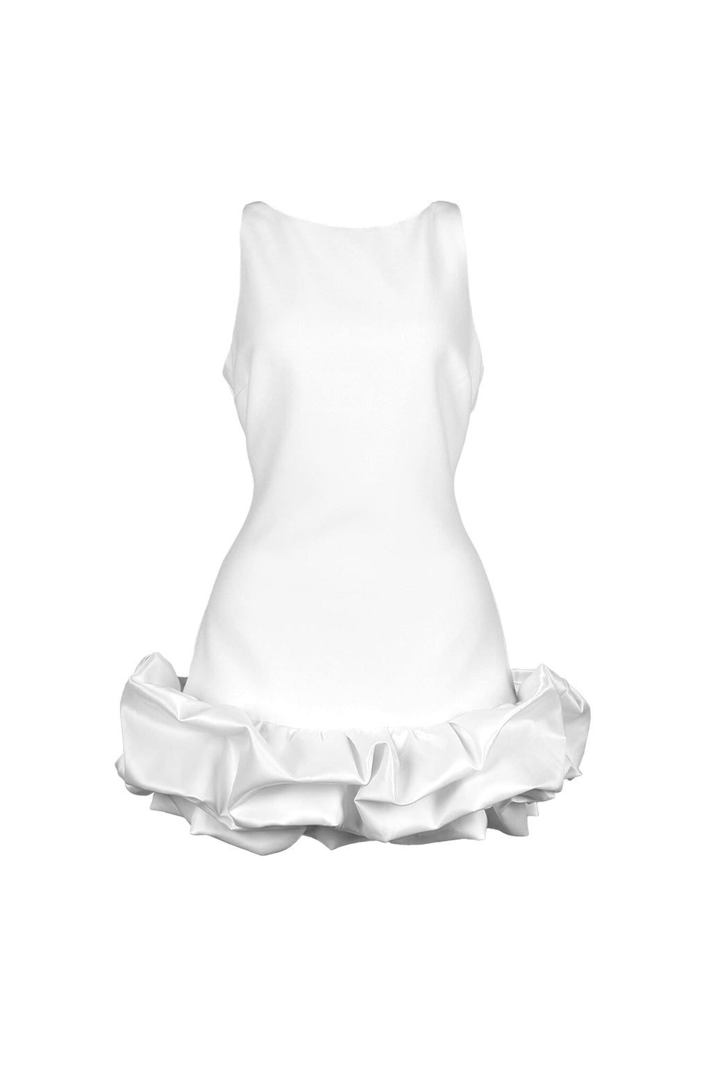 Mochiskin Bubble Hem Tank Mini Dress