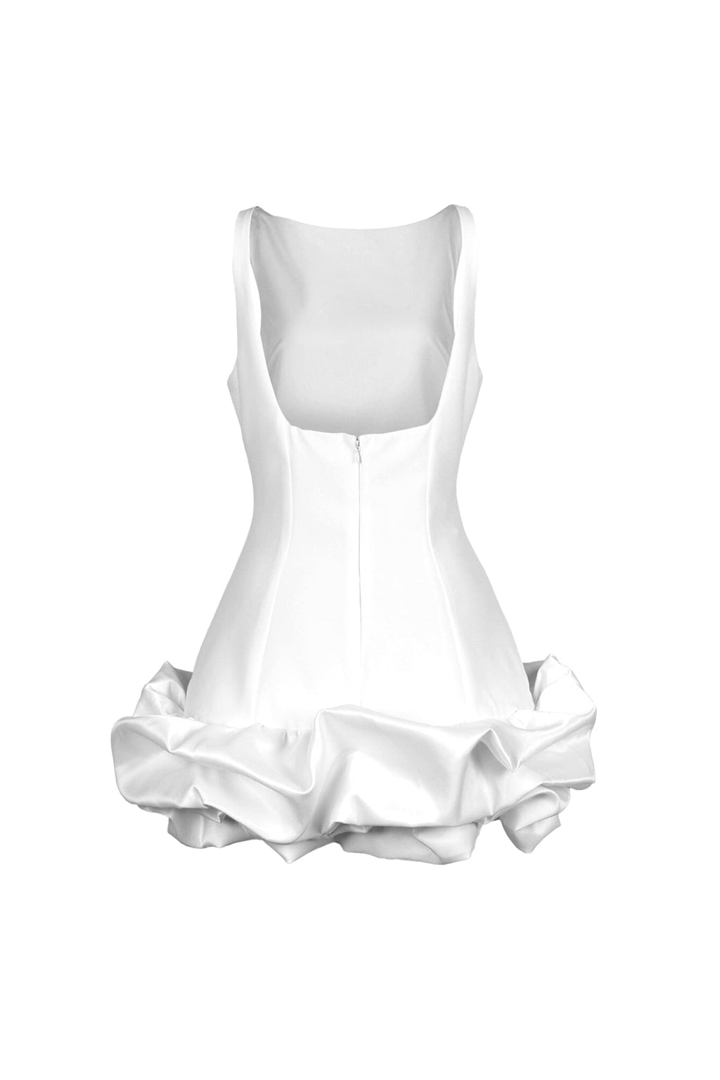 Mochiskin Bubble Hem Tank Mini Dress