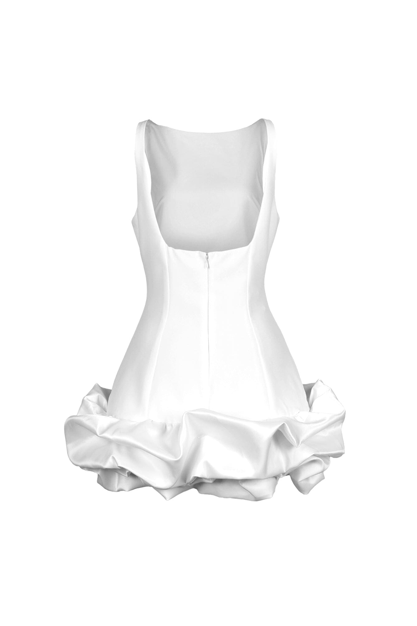 Mochiskin Bubble Hem Tank Mini Dress