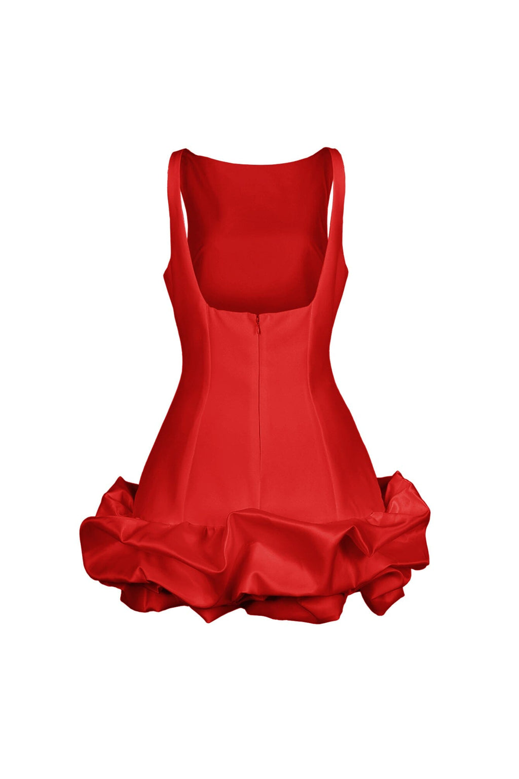 Mochiskin Bubble Hem Tank Mini Dress