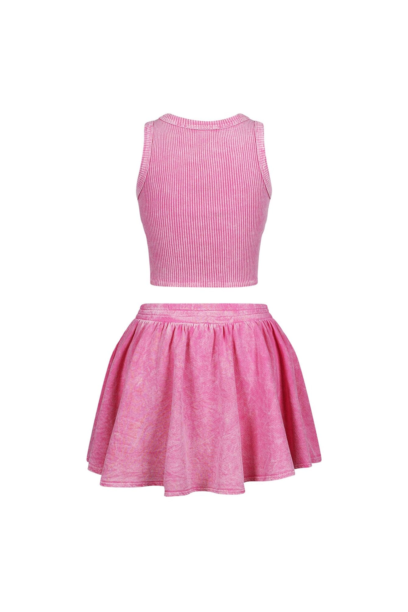 Summer Breeze Mineral Washed Top & Skirt SET