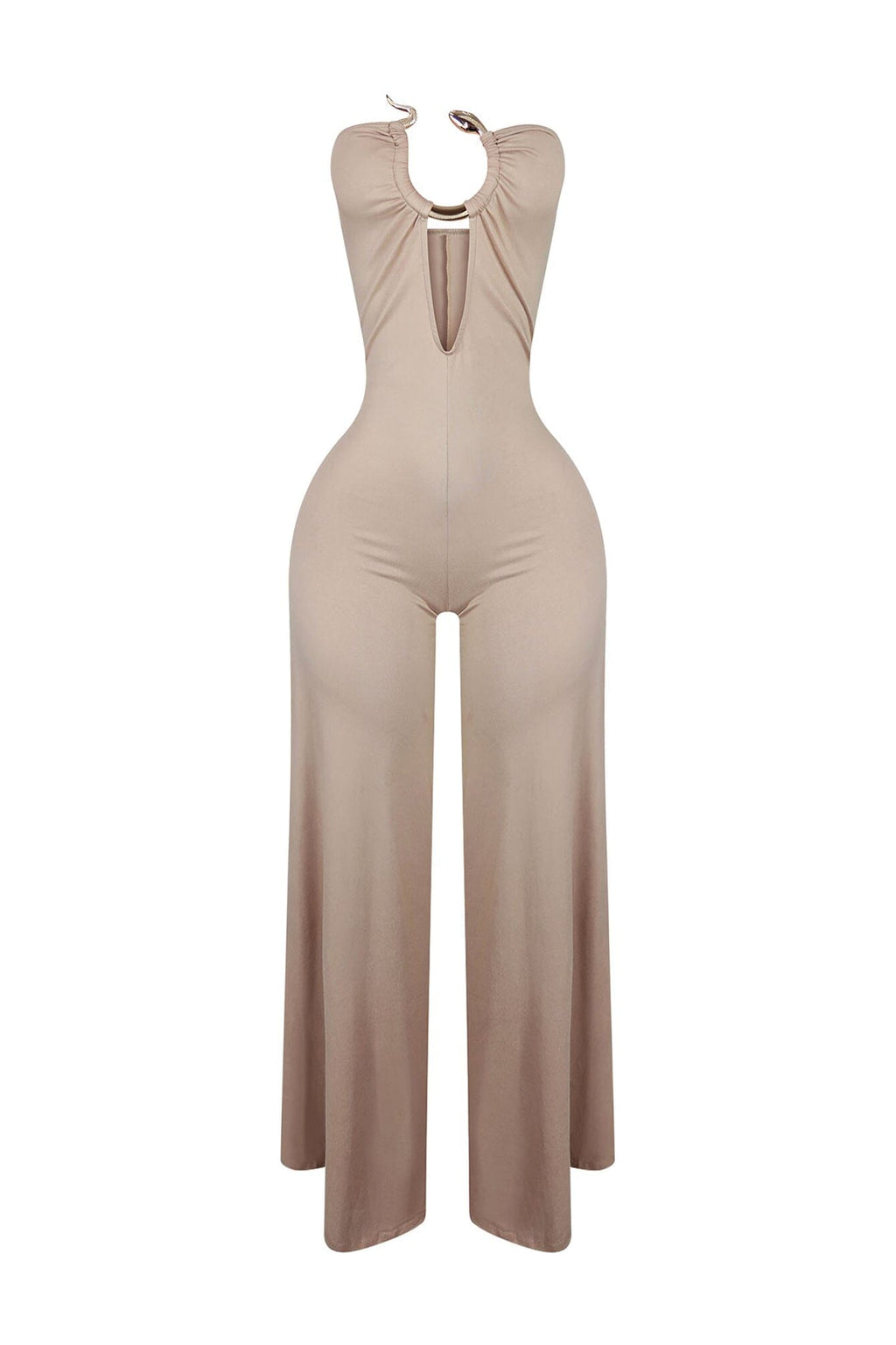 Charmer Strapless Snake Jumpsuit