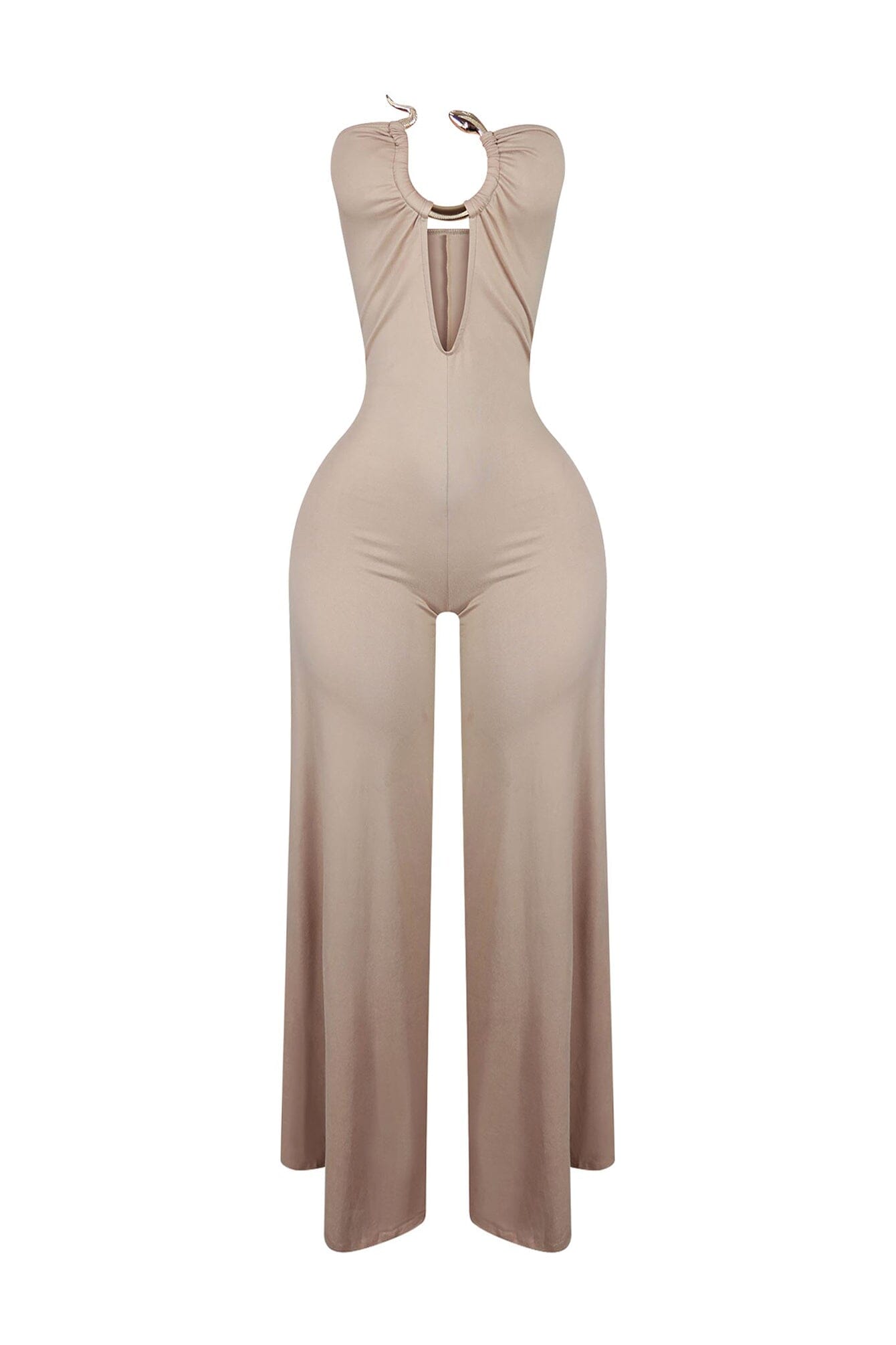 Charmer Strapless Snake Jumpsuit