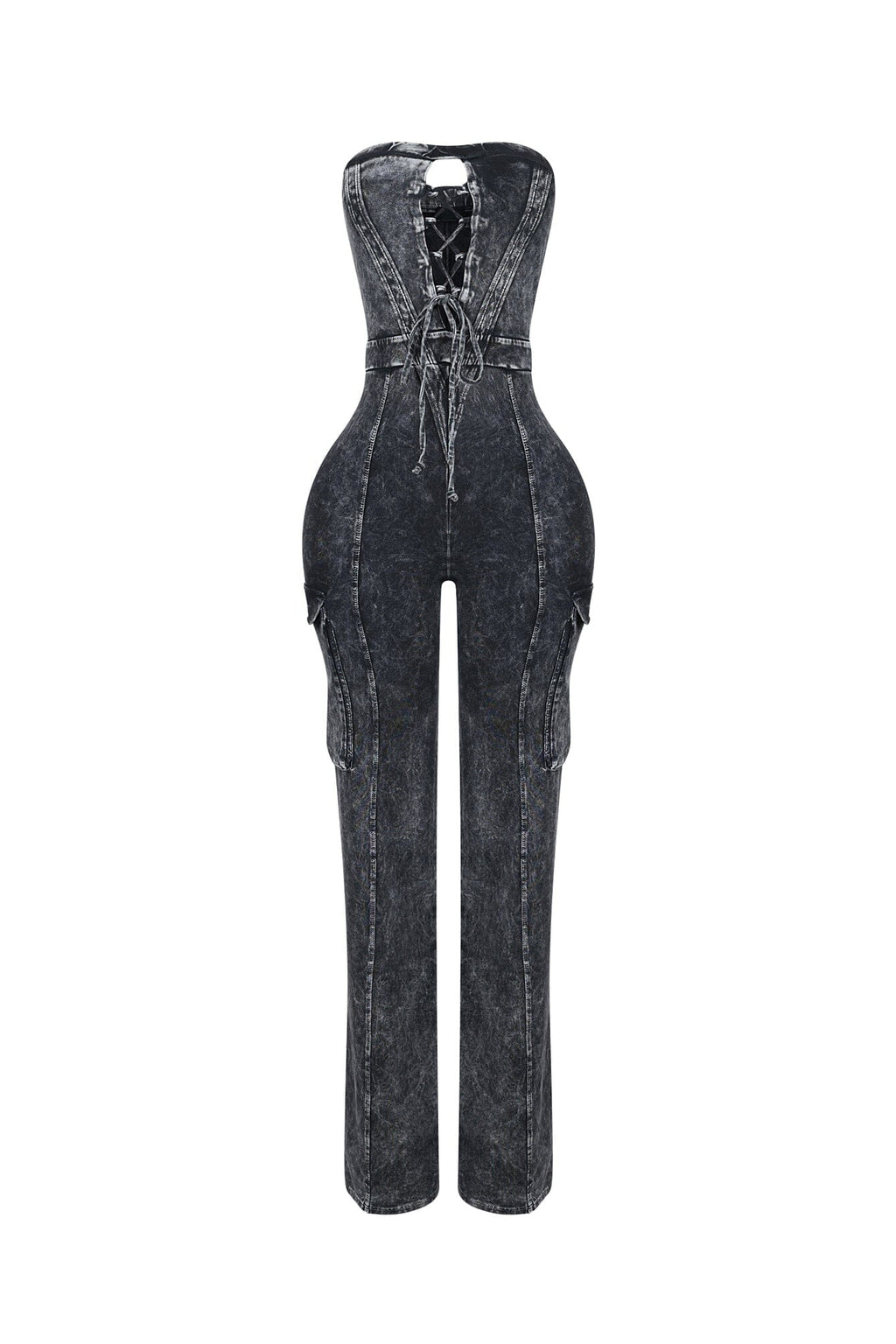Stonewave Mineral Washed Cotton Tube Jumpsuit