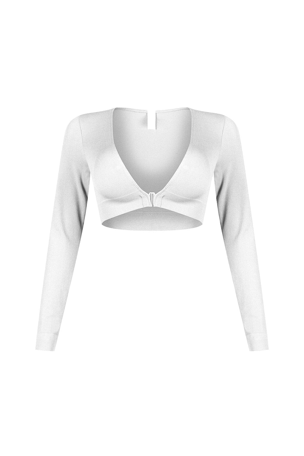 Clean V Neck Long Sleeve Top
