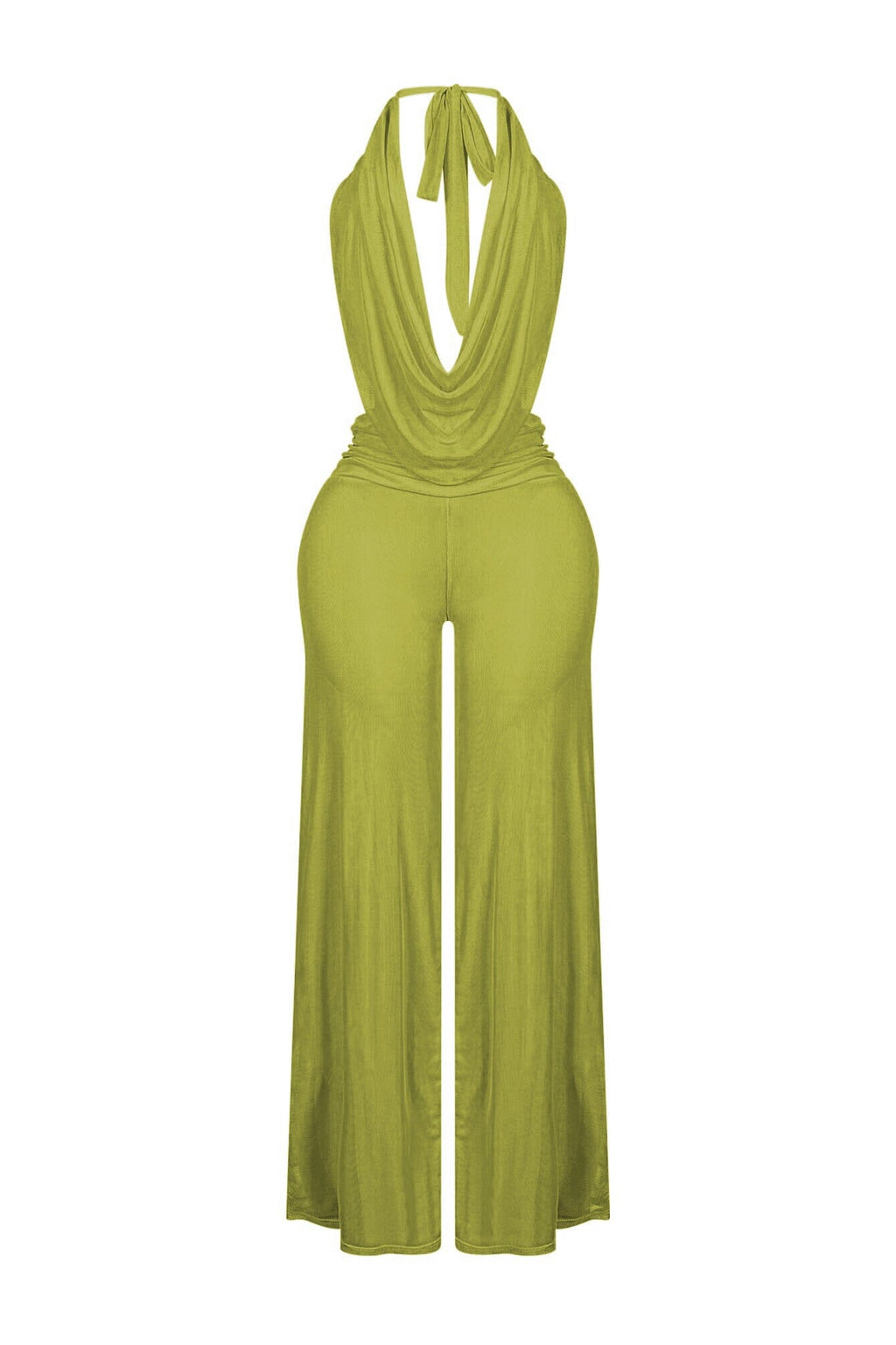 Evie Mesh Cowl Neck Jumpsuit