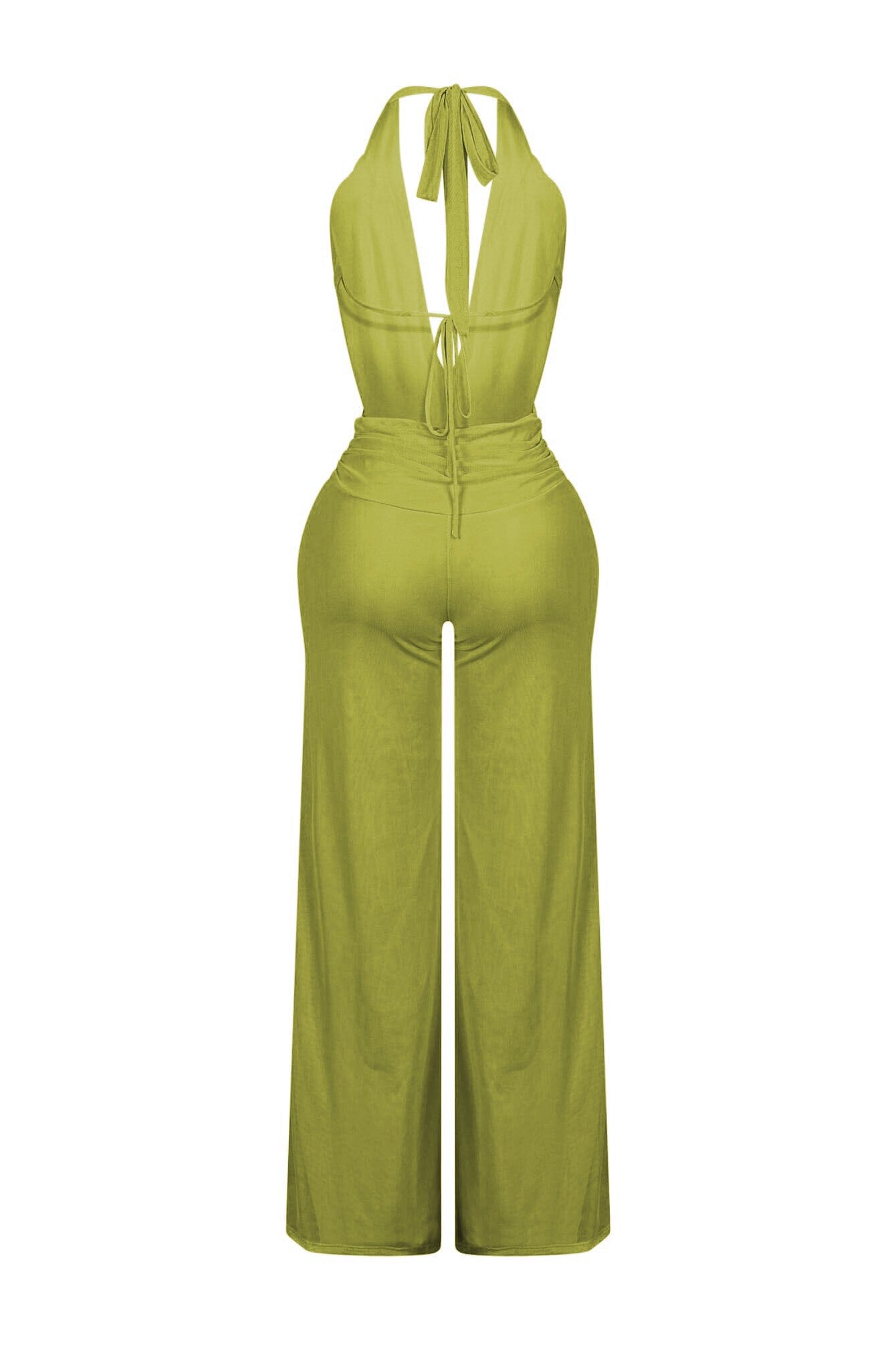 Evie Mesh Cowl Neck Jumpsuit