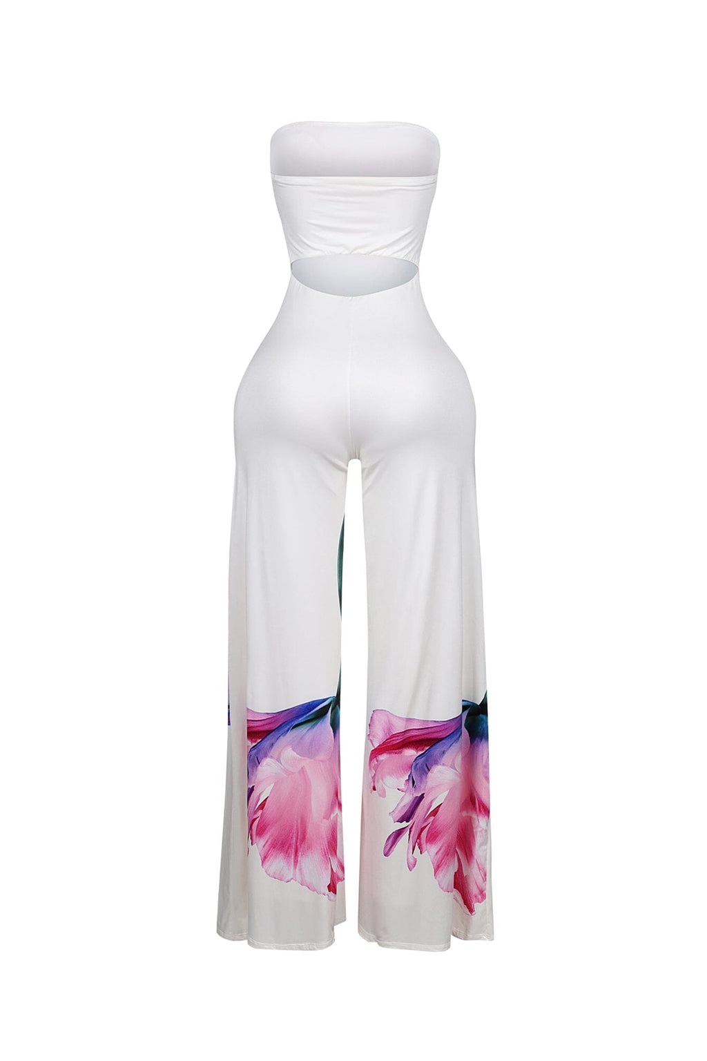 Weightless Bloom Print Tube Jumpsuit
