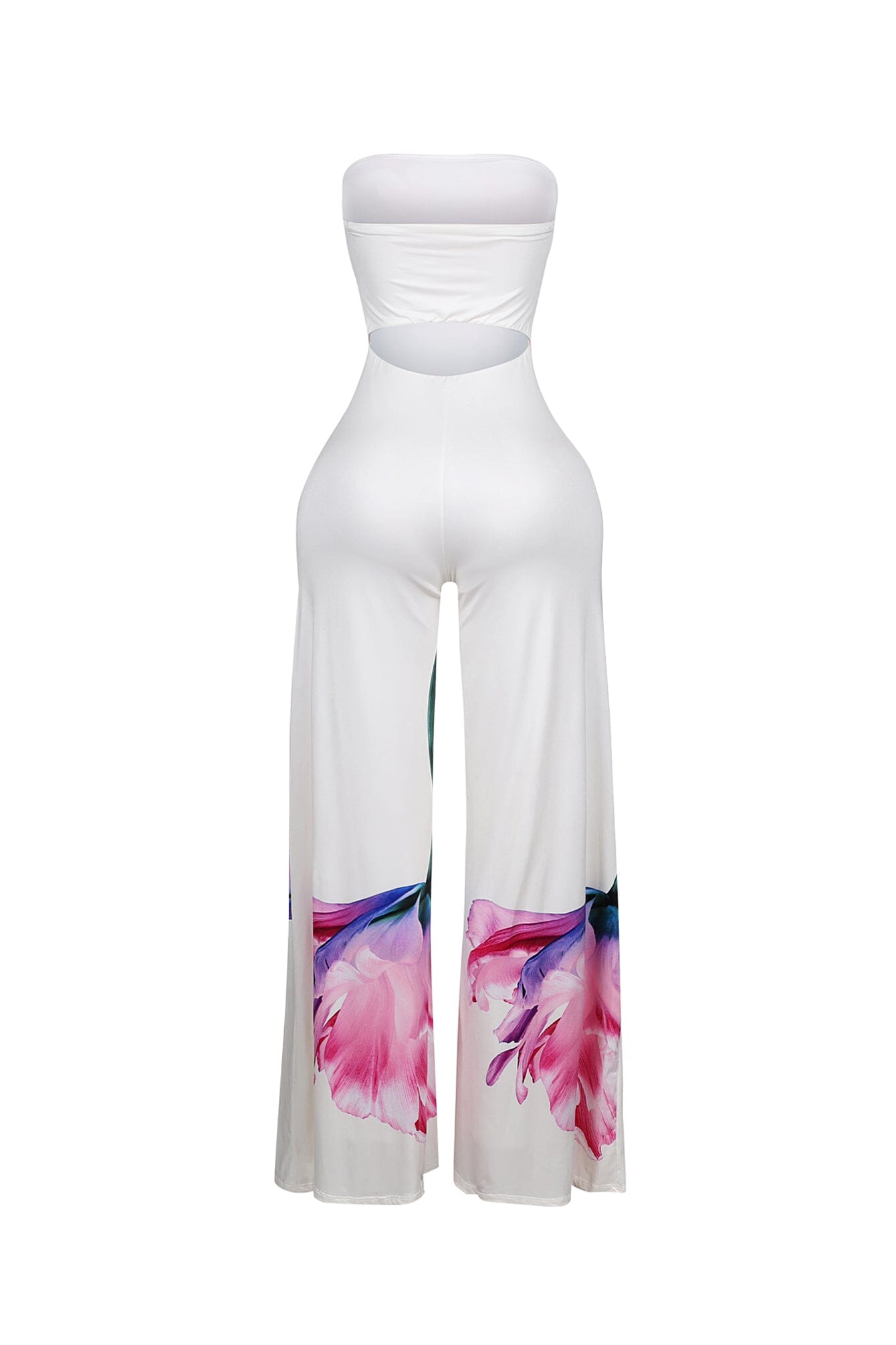 Weightless Bloom Print Tube Jumpsuit